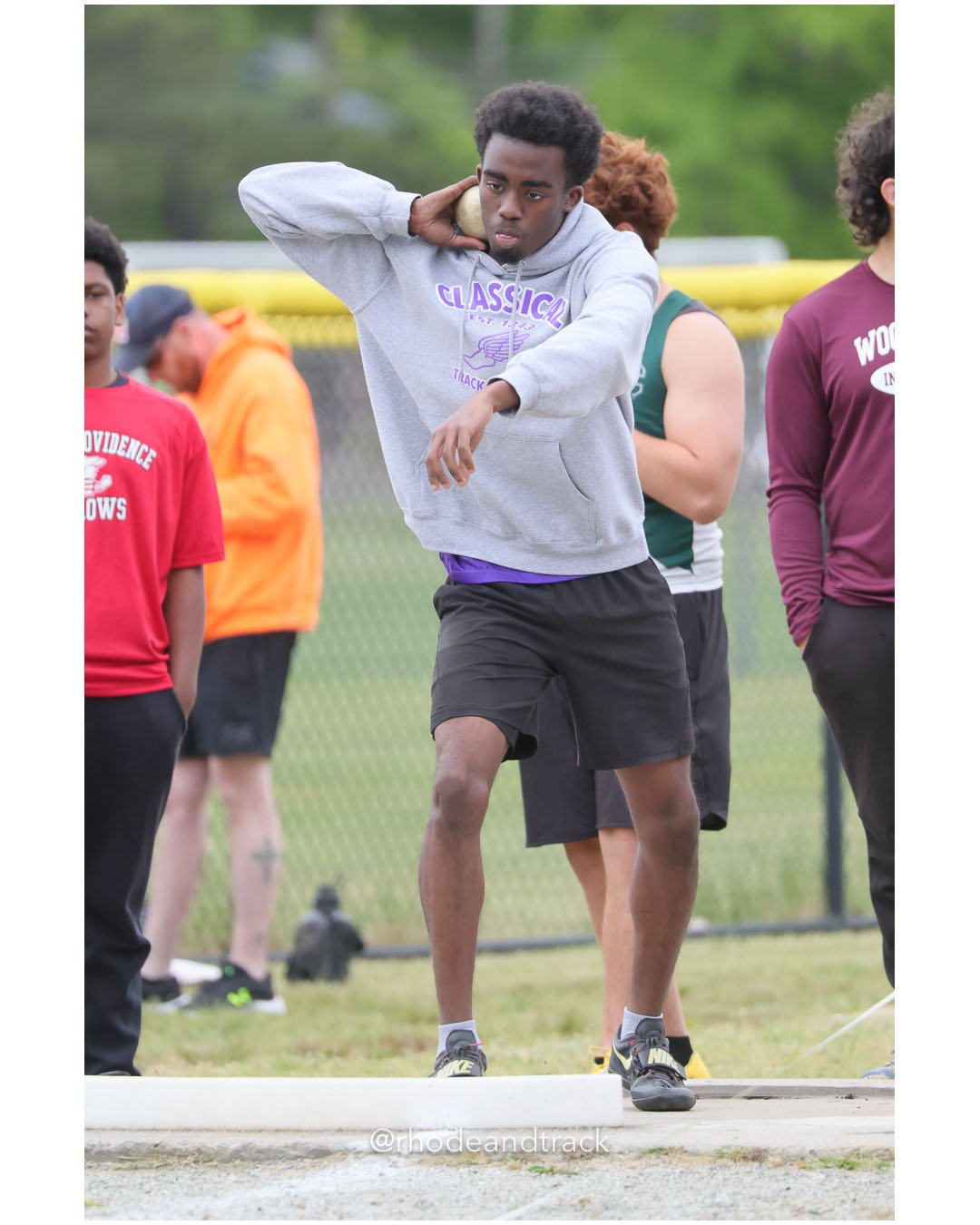 Boys Shotput - 2026 Class A Outdoor Track Championships - Coventry High School - Coventry, Rhode Island - May 23, 2026 – 2026 RI Class A Ou…