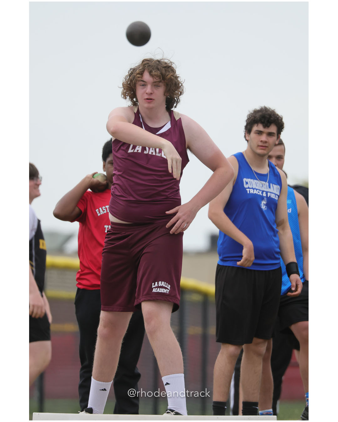 Boys Shotput - 2026 Class A Outdoor Track Championships - Coventry High School - Coventry, Rhode Island - May 23, 2026 – 2026 RI Class A Ou…