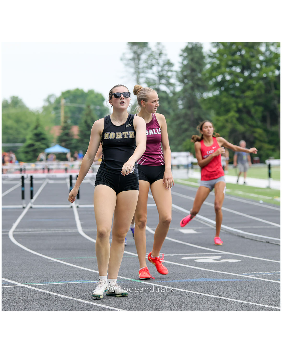 Reagan Farrell, North Kingstown High School, 10 - Jillian Lewis, La Salle Academy, 11 - 2026 RI Outdoor Track and Field State Championships - Brown Stadium - Providence, Rhode Island - June 06, 2026 File: ./dir-300-Hurdles/260606-2026-RI-Outdoor-Track-And-Field-State-Championships-Brown-659-296A8888.jpg Reagan Farrell, North Kingstown High School, 10 - Jillian Lewis, La Salle Academy, 11 - 2026 RI Outdoor Track and Field State Championships…