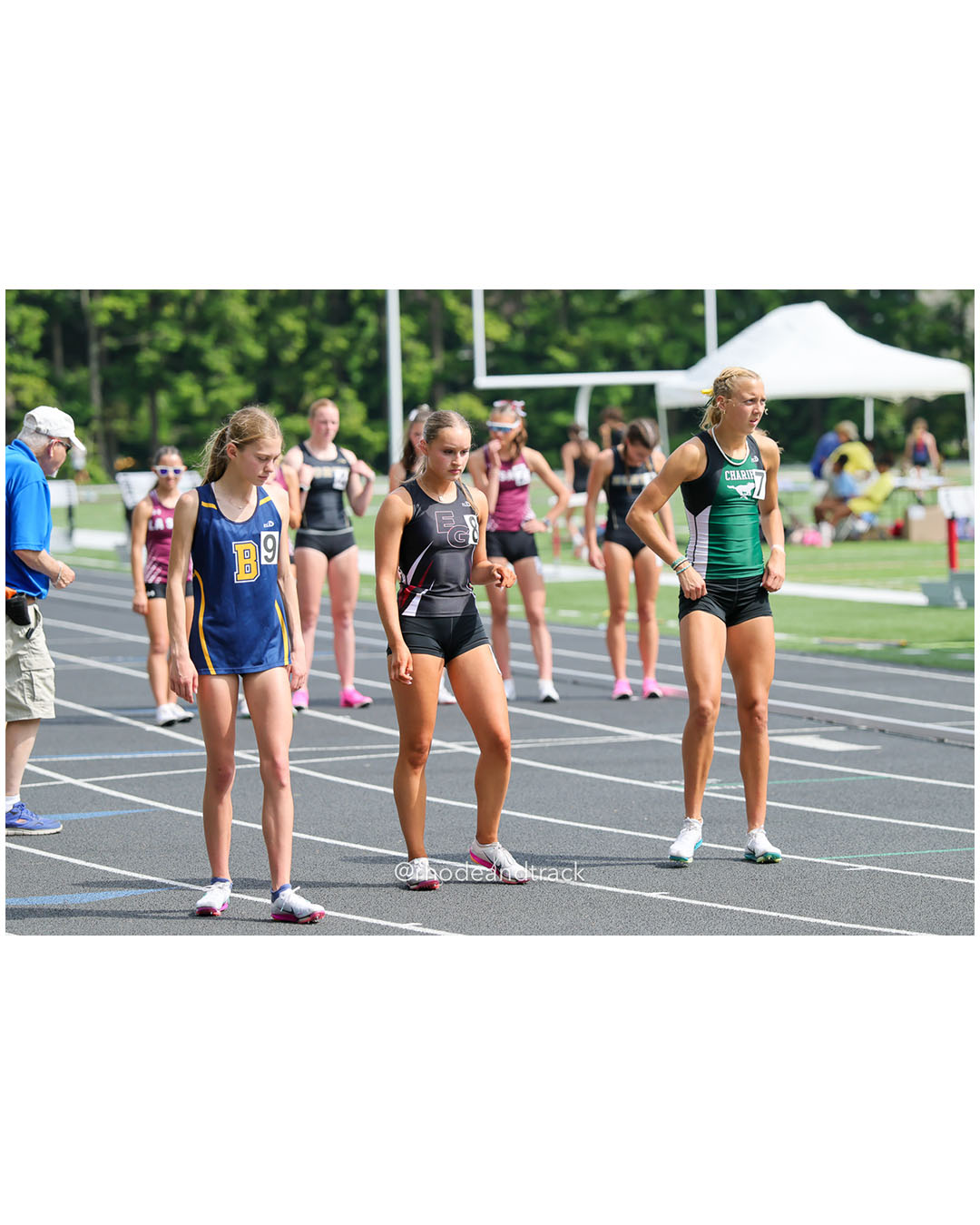 Meriden Alge, Chariho Regional High School, 9 - Kayla Siedliski, East Greenwich High School, 11 - Charlotte Ford, Barrington High School, 9 - 2026 RI Outdoor Track and Field State Championships - Brown Stadium - Providence, Rhode Island - June 06, 2026 File: ./dir-3000m/260606-2026-RI-Outdoor-Track-And-Field-State-Championships-Brown-708-296A0695.jpg Meriden Alge, Chariho Regional High School, 9 - Kayla Siedliski, East Greenwich High School, 11 - Charlotte Ford, Barrington High School, 9…