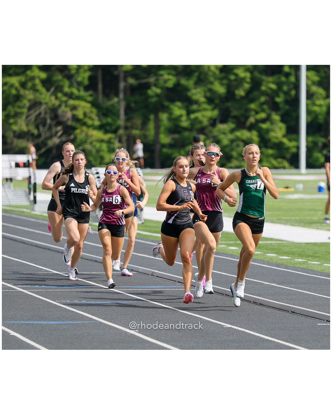 Meriden Alge, Chariho Regional High School, 9 - Alyssa Parenteau, La Salle Academy, 11 - Kayla Siedliski, East Greenwich High School, 11 - Carolina Terlato, La Salle Academy, 11 - Layne Stevens, La Salle Academy, 10 - Aubrey Jarvis, Pilgrim High School, 9 - 2026 RI Outdoor Track and Field State Championships - Brown Stadium - Providence, Rhode Island - June 06, 2026 File: ./dir-3000m/260606-2026-RI-Outdoor-Track-And-Field-State-Championships-Brown-714-296A0876.jpg Meriden Alge, Chariho Regional High School, 9 - Alyssa Parenteau, La Salle Academy, 11 - Kayla Siedliski, East Greenwich High School, 11 -…
