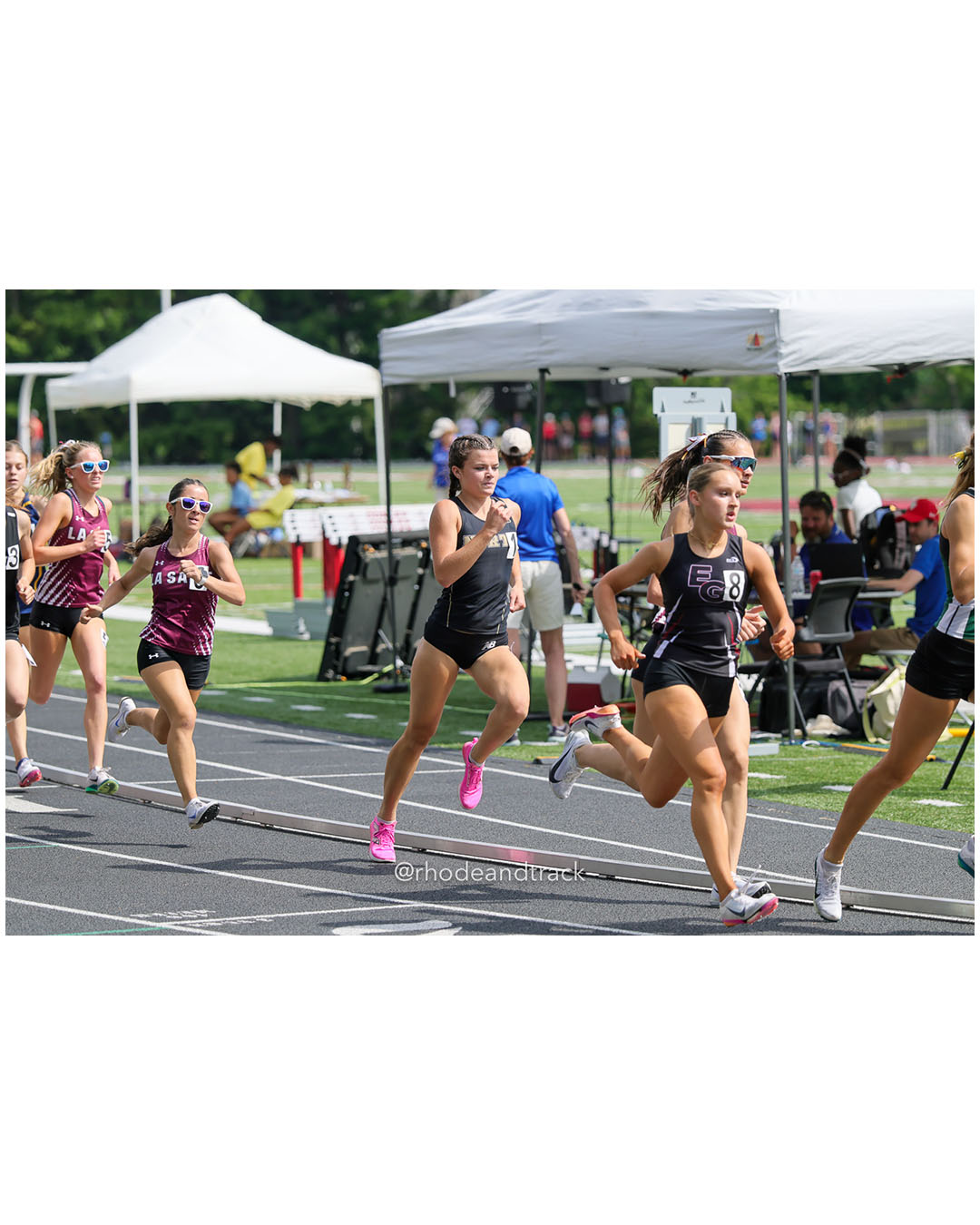 Abigail O'Neil, North Kingstown High School, 12 - Carolina Terlato, La Salle Academy, 11 - Layne Stevens, La Salle Academy, 10 - Kayla Siedliski, East Greenwich High School, 11 - Alyssa Parenteau, La Salle Academy, 11 - 2026 RI Outdoor Track and Field State Championships - Brown Stadium - Providence, Rhode Island - June 06, 2026 File: ./dir-3000m/260606-2026-RI-Outdoor-Track-And-Field-State-Championships-Brown-716-296A0905.jpg Abigail O'Neil, North Kingstown High School, 12 - Carolina Terlato, La Salle Academy, 11 - Layne Stevens, La Salle Academy, 10 - Kayla Sied…