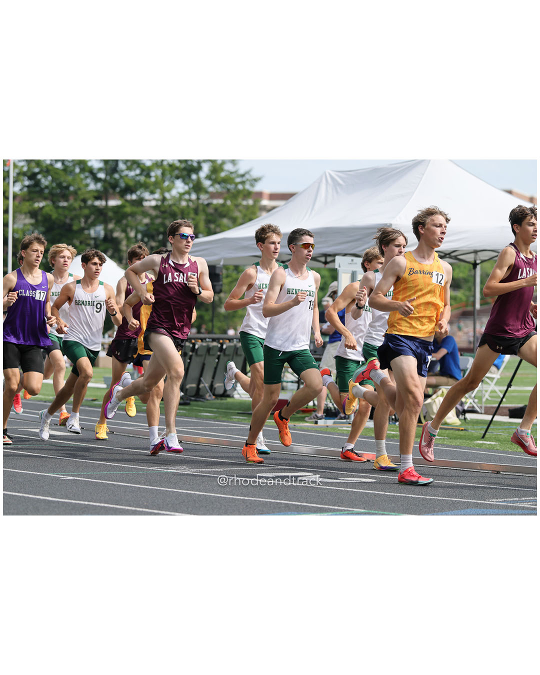 Colby Napolitano, Barrington High School, 11 - David Hayes, Bishop Hendricken High School, 12 - Marshall Vernon, La Salle Academy, 12 - 2026 RI Outdoor Track and Field State Championships - Brown Stadium - Providence, Rhode Island - June 06, 2026 File: ./dir-3000m/260606-2026-RI-Outdoor-Track-And-Field-State-Championships-Brown-731-296A1665.jpg Colby Napolitano, Barrington High School, 11 - David Hayes, Bishop Hendricken High School, 12 - Marshall Vernon, La Salle Academy, 12 - 202…