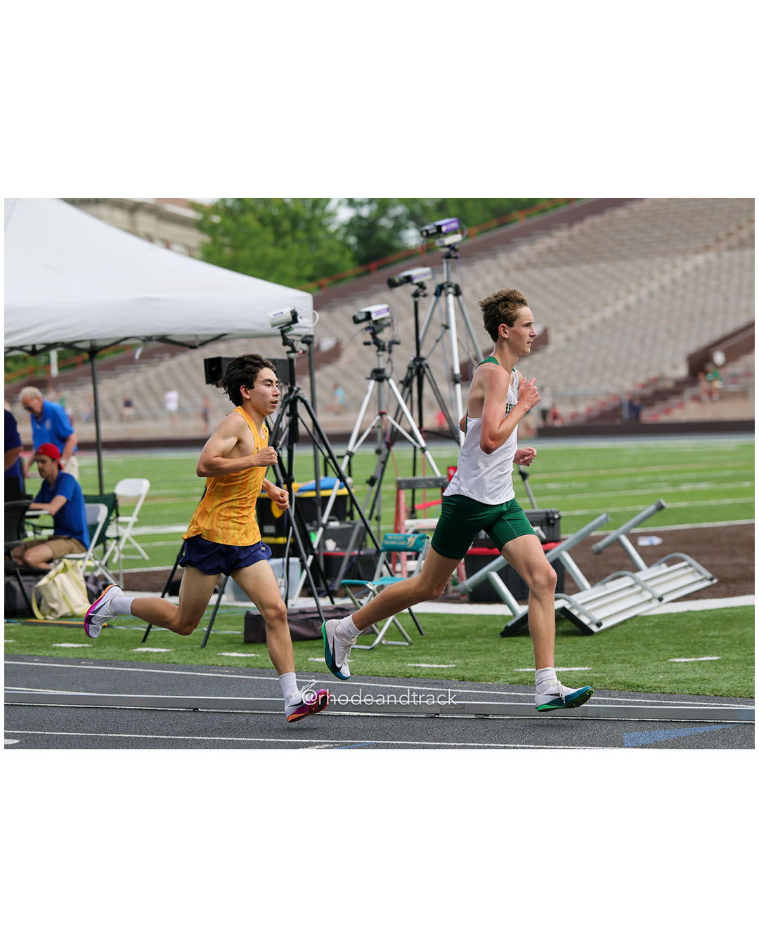 Luke Tremble, Bishop Hendricken High School, 9 - Ryan Hurlock, Barrington High School, 10 - 2026 RI Outdoor Track and Field State Championships - Brown Stadium - Providence, Rhode Island - June 06, 2026 File: ./dir-3000m/260606-2026-RI-Outdoor-Track-And-Field-State-Championships-Brown-761-296A2688_1.jpg Luke Tremble, Bishop Hendricken High School, 9 - Ryan Hurlock, Barrington High School, 10 - 2026 RI Outdoor Track and Field State Champions…