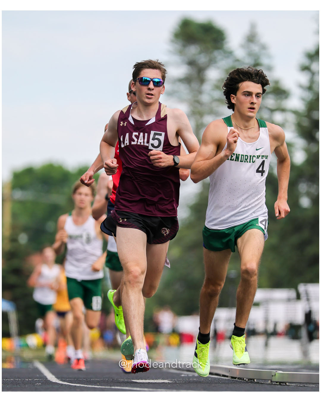 Marshall Vernon, La Salle Academy, 12 - Colby Flynn, Bishop Hendricken High School, 11 - 2026 RI Outdoor Track and Field State Championships - Brown Stadium - Providence, Rhode Island - June 06, 2026 File: ./dir-3000m/260606-2026-RI-Outdoor-Track-And-Field-State-Championships-Brown-769-296A2933.jpg Marshall Vernon, La Salle Academy, 12 - Colby Flynn, Bishop Hendricken High School, 11 - 2026 RI Outdoor Track and Field State Championship…