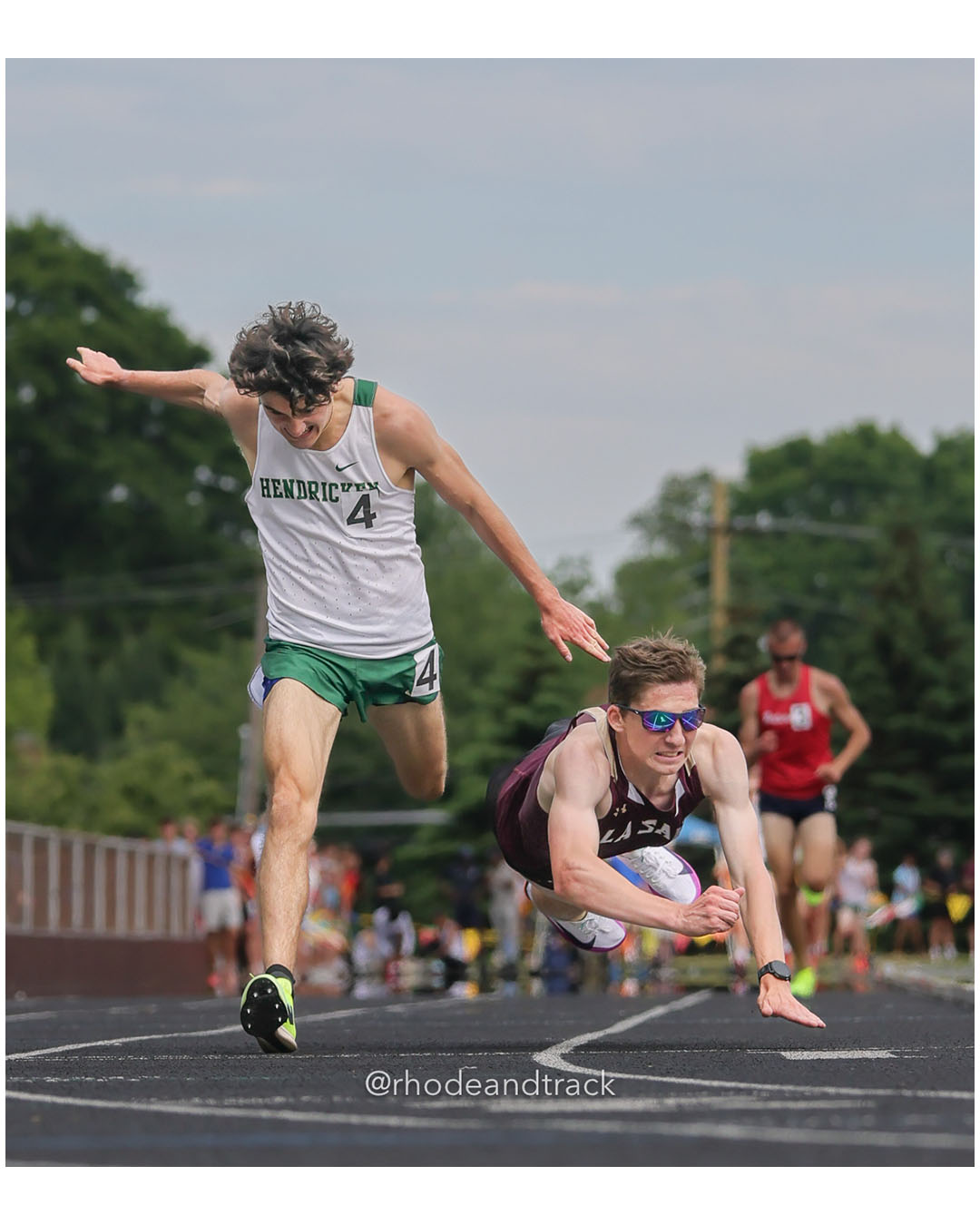 Colby Flynn, Bishop Hendricken High School, 11 - Marshall Vernon, La Salle Academy, 12 - 2026 RI Outdoor Track and Field State Championships - Brown Stadium - Providence, Rhode Island - June 06, 2026 File: ./dir-3000m/260606-2026-RI-Outdoor-Track-And-Field-State-Championships-Brown-785-296A3554.jpg Colby Flynn, Bishop Hendricken High School, 11 - Marshall Vernon, La Salle Academy, 12 - 2026 RI Outdoor Track and Field State Championship…