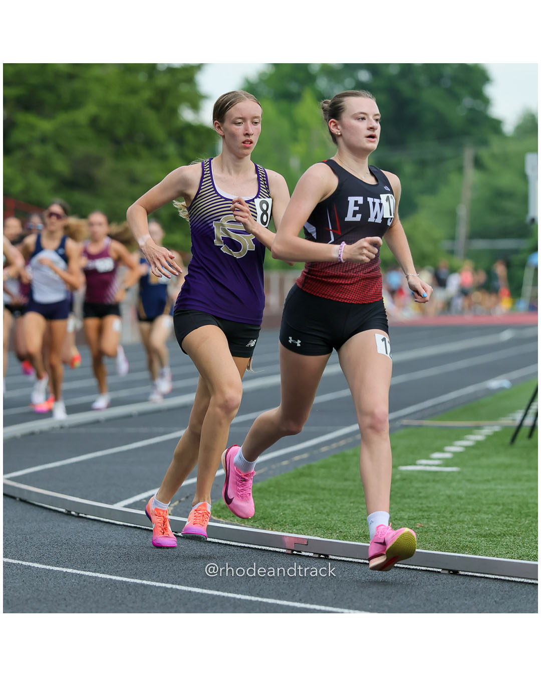Lily Chabot, Exeter-West Greenwich Regional, 11 - Mackenzie Lickert, St. Raphael Academy, 11 - 2026 RI Outdoor Track and Field State Championships - Brown Stadium - Providence, Rhode Island - June 06, 2026 File: ./dir-3000m/260606-2026-RI-Outdoor-Track-And-Field-State-Championships-Brown-842-296A6357.jpg Lily Chabot, Exeter-West Greenwich Regional, 11 - Mackenzie Lickert, St. Raphael Academy, 11 - 2026 RI Outdoor Track and Field State Champi…