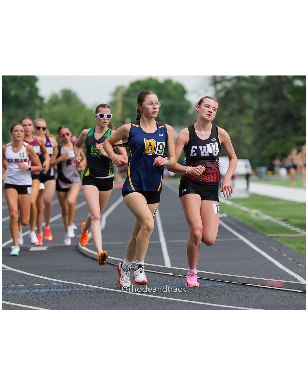 Lily Chabot, Exeter-West Greenwich Regional, 11 - Evelyn Lefort, Barrington High School, 11 - 2026 RI Outdoor Track and Field State Championships - Brown Stadium - Providence, Rhode Island - June 06, 2026 File: ./dir-3000m/260606-2026-RI-Outdoor-Track-And-Field-State-Championships-Brown-859-296A6820.jpg Lily Chabot, Exeter-West Greenwich Regional, 11 - Evelyn Lefort, Barrington High School, 11 - 2026 RI Outdoor Track and Field State Champio…