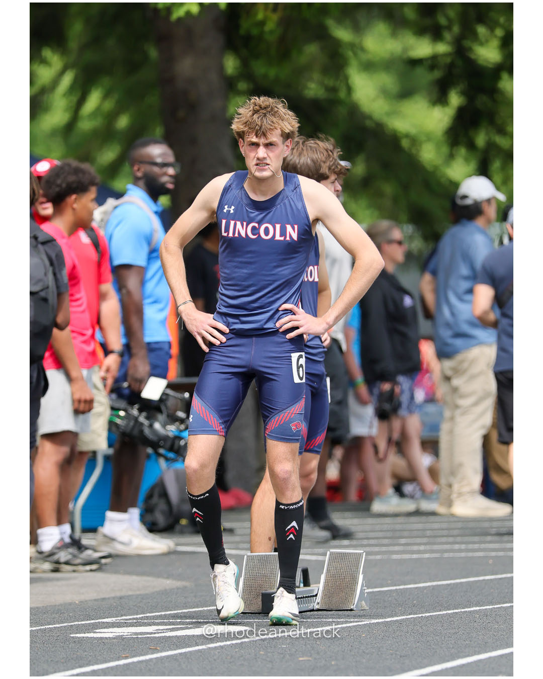 Giavani Caro, Lincoln High School, 10 - 2026 RI Outdoor Track and Field State Championships - Brown Stadium - Providence, Rhode Island - June 06, 2026 File: ./dir-400m/260606-2026-RI-Outdoor-Track-And-Field-State-Championships-Brown-574-296A4501.jpg Giavani Caro, Lincoln High School, 10 - 2026 RI Outdoor Track and Field State Championships - Brown Stadium - Providence, Rhode Island - Ju…