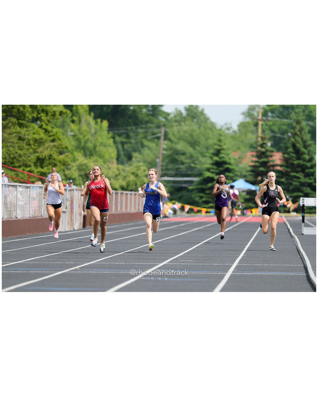 Paynter Maher, Cumberland, 11 - Alexa Fernandez, St. Raphael Academy, 10 - Vivian Gelzhiser, East Greenwich High School, 10 - Alyssa Lopes, Lincoln High School, 11 - Chatham Wood, Scituate High School, 11 - 2026 RI Outdoor Track and Field State Championships - Brown Stadium - Providence, Rhode Island - June 06, 2026 File: ./dir-400m/260606-2026-RI-Outdoor-Track-And-Field-State-Championships-Brown-594-296A5225.jpg Paynter Maher, Cumberland, 11 - Alexa Fernandez, St. Raphael Academy, 10 - Vivian Gelzhiser, East Greenwich High School, 10 - Alyssa Lopes,…