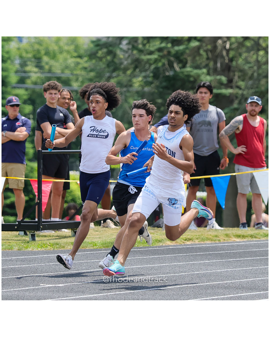 Cumberland, Cumberland - Hope High School, Hope High School - 2026 RI Outdoor Track and Field Championships - Brown Stadium - Providence, Rhode Island - June 06, 2026 File: ./dir-4x100/260606-2026-RI-Outdoor-Track-And-Field-State-Championships-Brown-354-296A5969.jpg Cumberland, Cumberland - Hope High School, Hope High School - 2026 RI Outdoor Track and Field Championships - Brown Stadium - Providence, R…