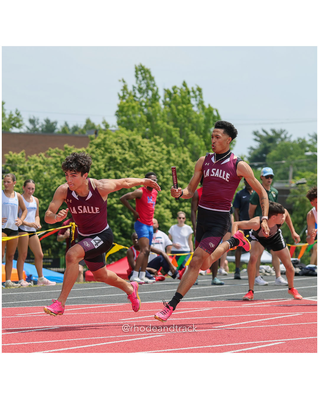 La Salle Academy, La Salle Academy - 2026 RI Outdoor Track and Field Championships - Brown Stadium - Providence, Rhode Island - June 06, 2026 File: ./dir-4x100/260606-2026-RI-Outdoor-Track-And-Field-State-Championships-Brown-377-296A6263.jpg La Salle Academy, La Salle Academy - 2026 RI Outdoor Track and Field Championships - Brown Stadium - Providence, Rhode Island - June 06, 20…