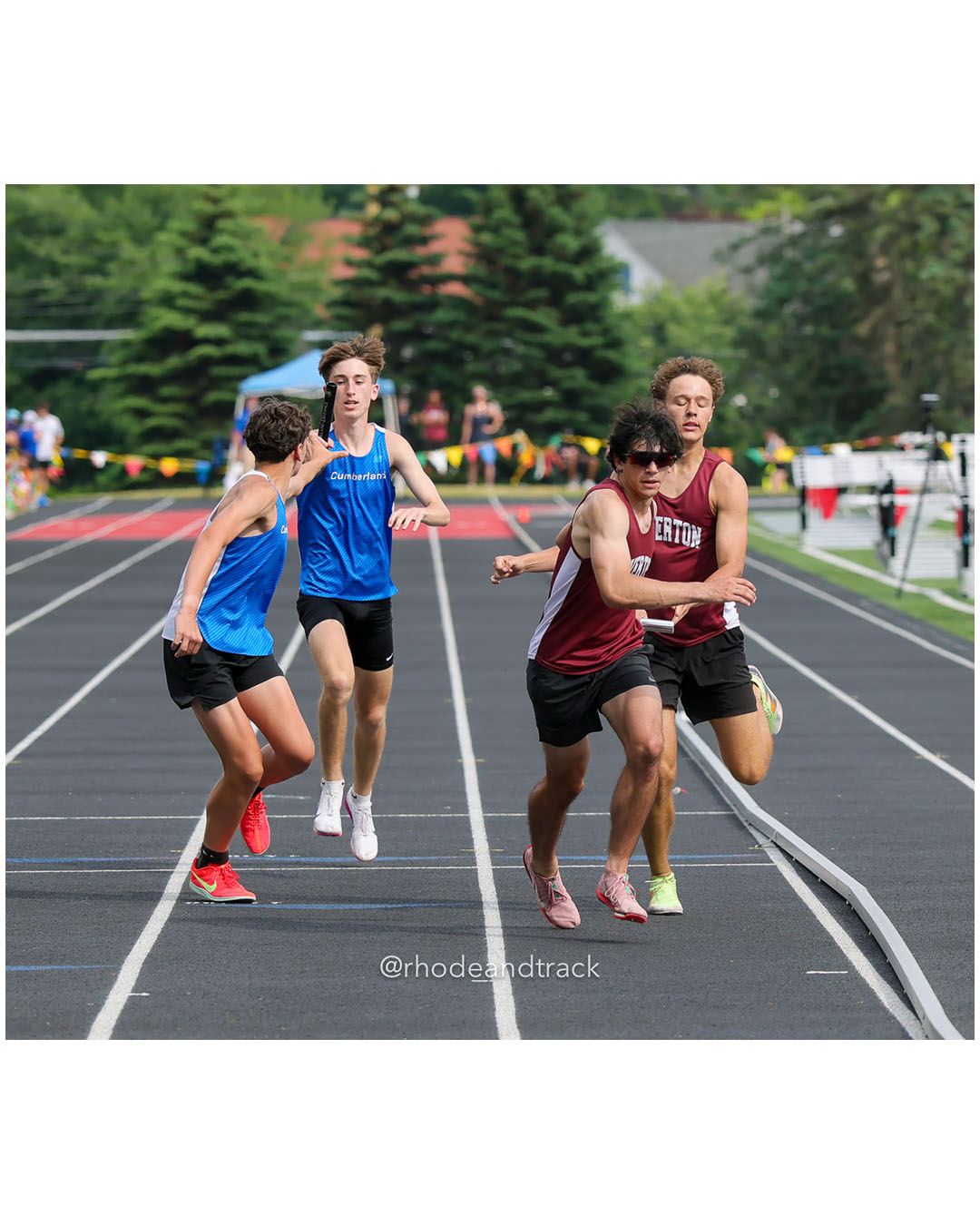 Cumberland, Cumberland - Tiverton, Tiverton - 2026 RI Outdoor Track and Field State Championships - Brown Stadium - Providence, Rhode Island - June 06, 2026 File: ./dir-4x400m/260606-2026-RI-Outdoor-Track-And-Field-State-Championships-Brown-885-296A7687.jpg Cumberland, Cumberland - Tiverton, Tiverton - 2026 RI Outdoor Track and Field State Championships - Brown Stadium - Providence, Rhode Islan…
