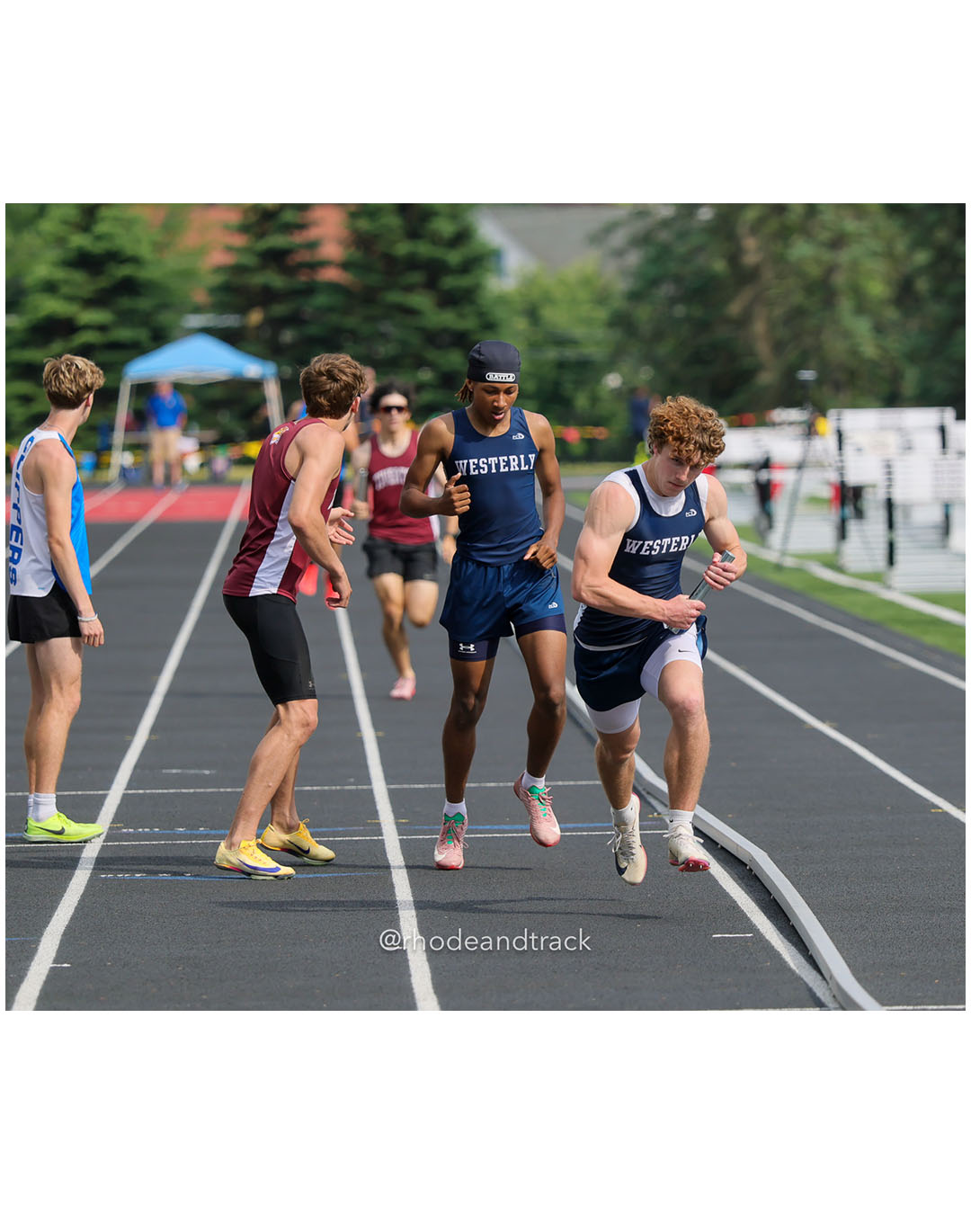 Westerly High School, Westerly High School - 2026 RI Outdoor Track and Field State Championships - Brown Stadium - Providence, Rhode Island - June 06, 2026 File: ./dir-4x400m/260606-2026-RI-Outdoor-Track-And-Field-State-Championships-Brown-888-296A7792.jpg Westerly High School, Westerly High School - 2026 RI Outdoor Track and Field State Championships - Brown Stadium - Providence, Rhode Island…