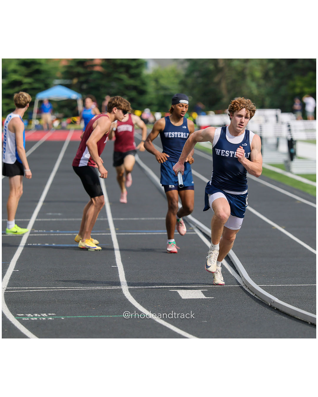 Westerly High School, Westerly High School - 2026 RI Outdoor Track and Field State Championships - Brown Stadium - Providence, Rhode Island - June 06, 2026 File: ./dir-4x400m/260606-2026-RI-Outdoor-Track-And-Field-State-Championships-Brown-889-296A7820_1.jpg Westerly High School, Westerly High School - 2026 RI Outdoor Track and Field State Championships - Brown Stadium - Providence, Rhode Island…