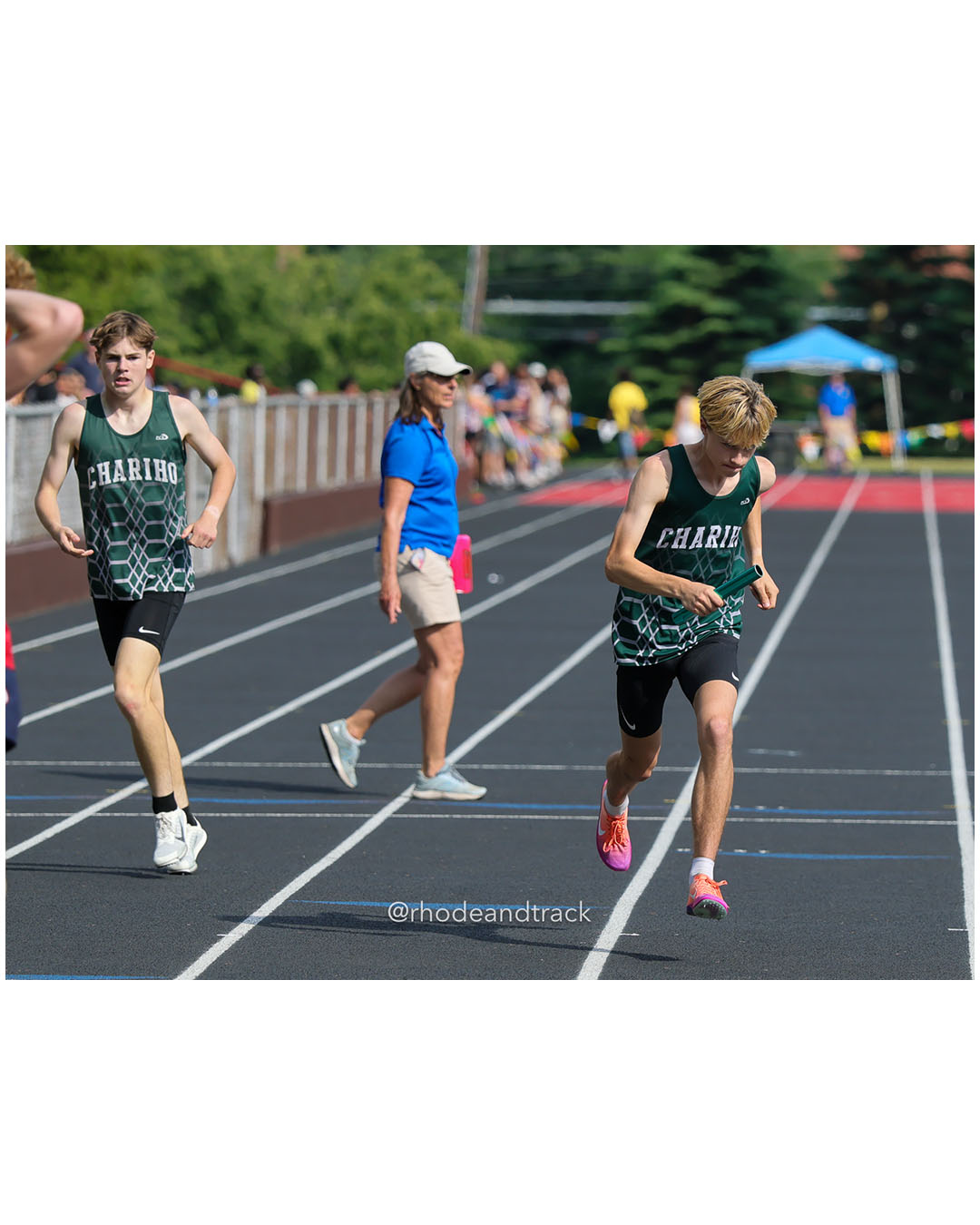 Chariho Regional High School, Chariho Regional High School - 2026 RI Outdoor Track and Field State Championships - Brown Stadium - Providence, Rhode Island - June 06, 2026 File: ./dir-4x400m/260606-2026-RI-Outdoor-Track-And-Field-State-Championships-Brown-903-296A8092.jpg Chariho Regional High School, Chariho Regional High School - 2026 RI Outdoor Track and Field State Championships - Brown Stadium - Providen…
