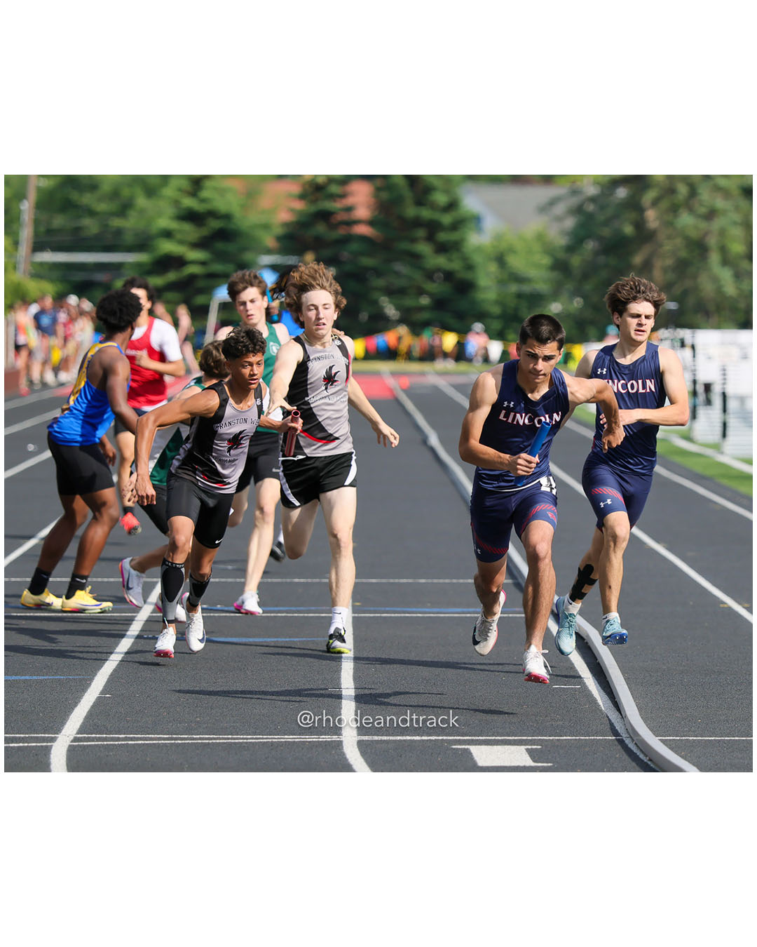 Lincoln High School, Lincoln High School - 2026 RI Outdoor Track and Field State Championships - Brown Stadium - Providence, Rhode Island - June 06, 2026 File: ./dir-4x400m/260606-2026-RI-Outdoor-Track-And-Field-State-Championships-Brown-905-296A8130.jpg Lincoln High School, Lincoln High School - 2026 RI Outdoor Track and Field State Championships - Brown Stadium - Providence, Rhode Island -…