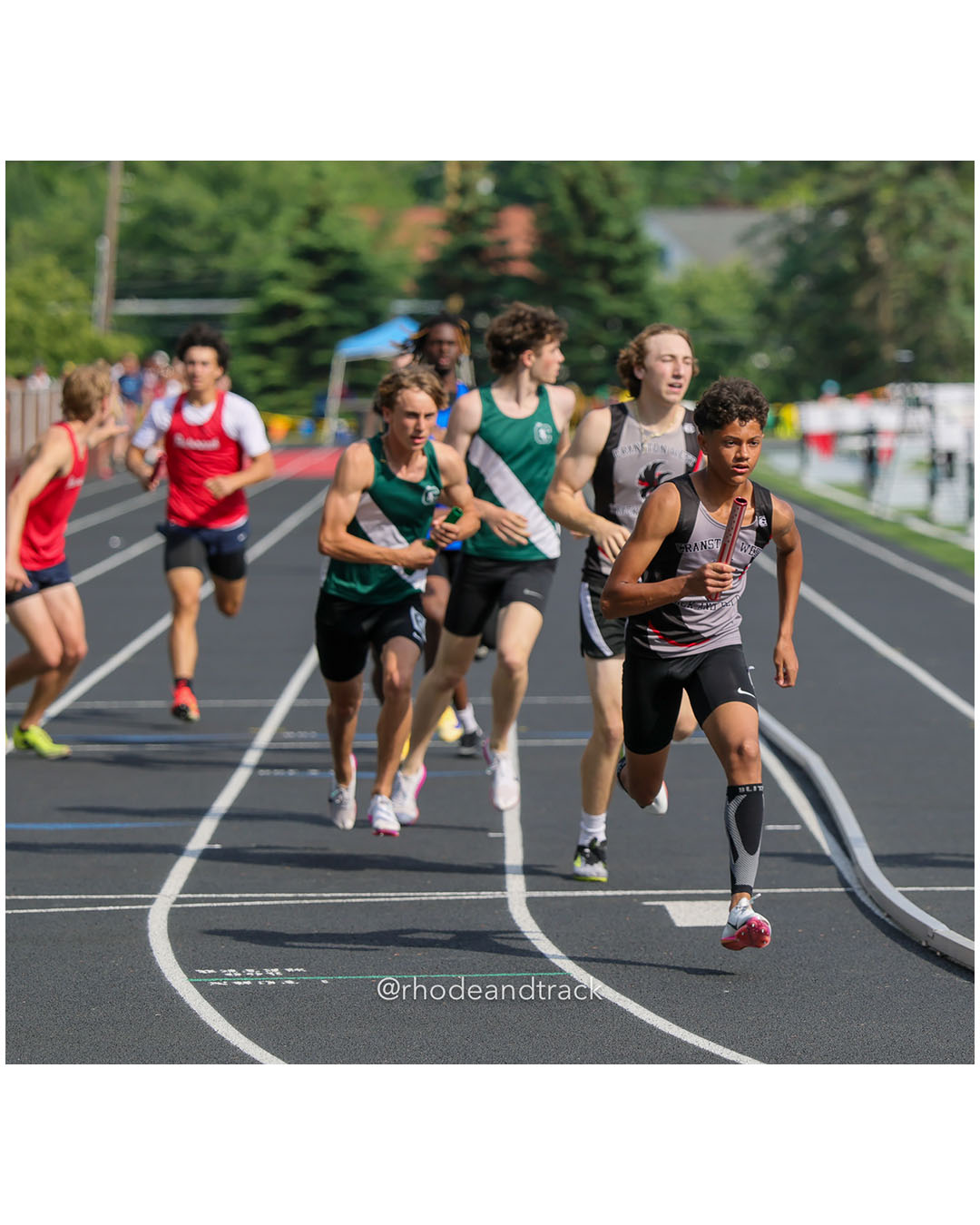 Cranston West HS, Cranston West HS - 2026 RI Outdoor Track and Field State Championships - Brown Stadium - Providence, Rhode Island - June 06, 2026 File: ./dir-4x400m/260606-2026-RI-Outdoor-Track-And-Field-State-Championships-Brown-907-296A8149.jpg Cranston West HS, Cranston West HS - 2026 RI Outdoor Track and Field State Championships - Brown Stadium - Providence, Rhode Island - June…