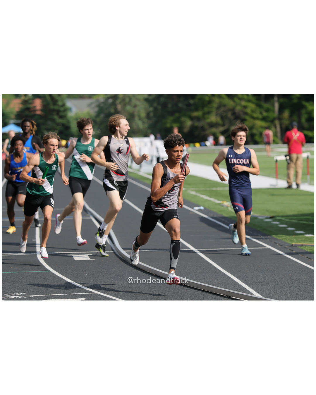 Cranston West HS, Cranston West HS - 2026 RI Outdoor Track and Field State Championships - Brown Stadium - Providence, Rhode Island - June 06, 2026 File: ./dir-4x400m/260606-2026-RI-Outdoor-Track-And-Field-State-Championships-Brown-908-296A8159.jpg Cranston West HS, Cranston West HS - 2026 RI Outdoor Track and Field State Championships - Brown Stadium - Providence, Rhode Island - June…