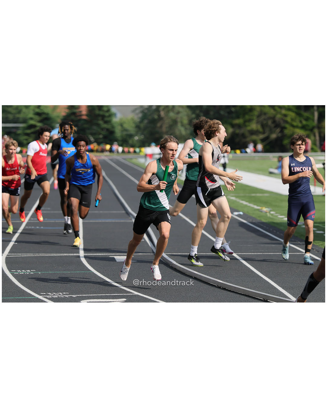 Cranston East High School, Cranston East High School - 2026 RI Outdoor Track and Field State Championships - Brown Stadium - Providence, Rhode Island - June 06, 2026 File: ./dir-4x400m/260606-2026-RI-Outdoor-Track-And-Field-State-Championships-Brown-909-296A8166.jpg Cranston East High School, Cranston East High School - 2026 RI Outdoor Track and Field State Championships - Brown Stadium - Providence, Rh…
