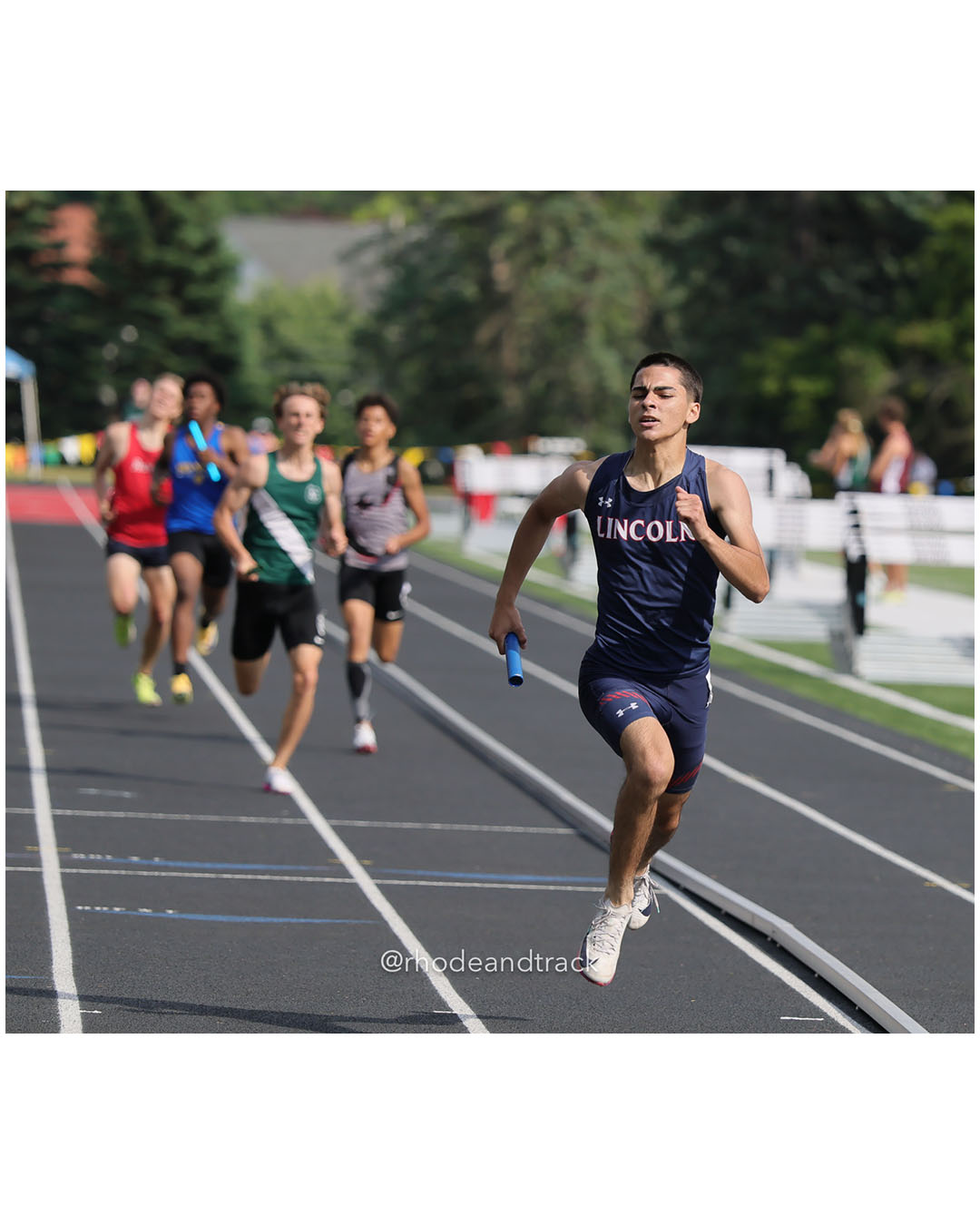 Lincoln High School, Lincoln High School - 2026 RI Outdoor Track and Field State Championships - Brown Stadium - Providence, Rhode Island - June 06, 2026 File: ./dir-4x400m/260606-2026-RI-Outdoor-Track-And-Field-State-Championships-Brown-913-296A8267.jpg Lincoln High School, Lincoln High School - 2026 RI Outdoor Track and Field State Championships - Brown Stadium - Providence, Rhode Island -…