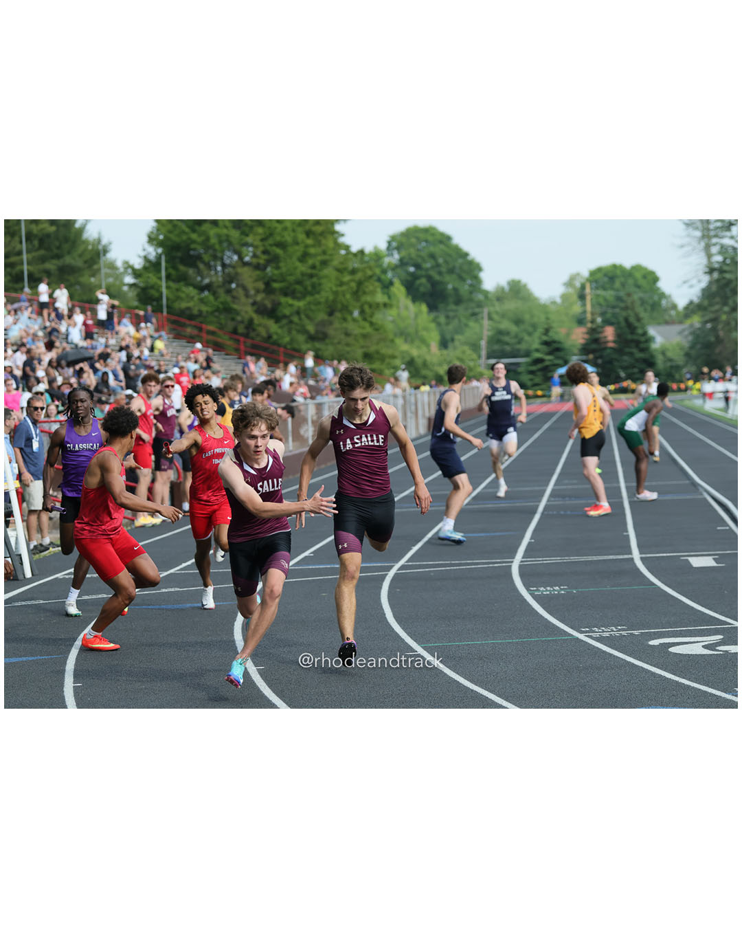 La Salle Academy, La Salle Academy - 2026 RI Outdoor Track and Field State Championships - Brown Stadium - Providence, Rhode Island - June 06, 2026 File: ./dir-4x400m/260606-2026-RI-Outdoor-Track-And-Field-State-Championships-Brown-920-296A8524.jpg La Salle Academy, La Salle Academy - 2026 RI Outdoor Track and Field State Championships - Brown Stadium - Providence, Rhode Island - June…