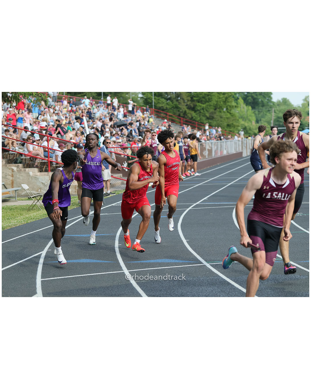East Providence High School, East Providence High School - 2026 RI Outdoor Track and Field State Championships - Brown Stadium - Providence, Rhode Island - June 06, 2026 File: ./dir-4x400m/260606-2026-RI-Outdoor-Track-And-Field-State-Championships-Brown-921-296A8537.jpg East Providence High School, East Providence High School - 2026 RI Outdoor Track and Field State Championships - Brown Stadium - Providence…