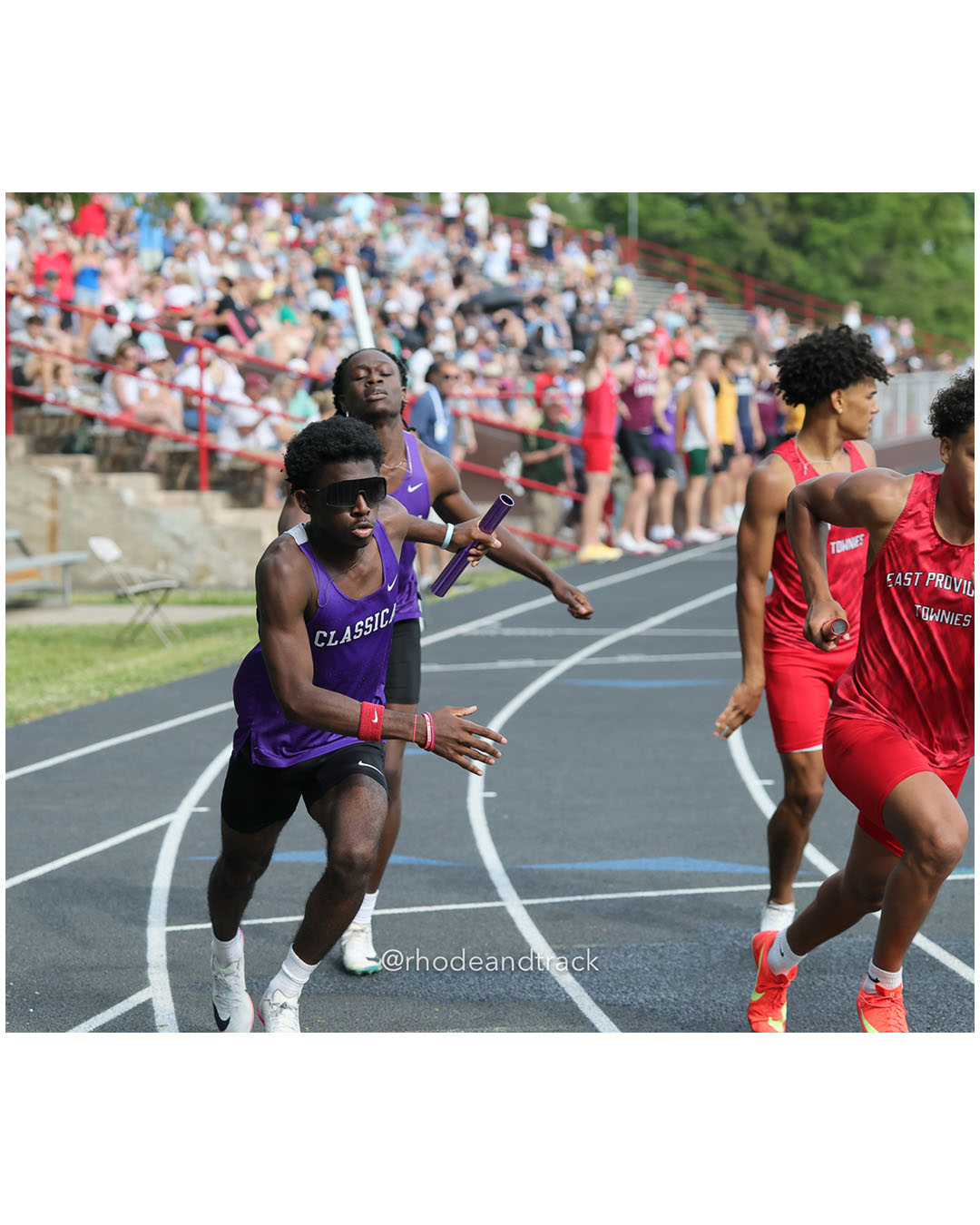 Classical High School, Classical High School - 2026 RI Outdoor Track and Field State Championships - Brown Stadium - Providence, Rhode Island - June 06, 2026 File: ./dir-4x400m/260606-2026-RI-Outdoor-Track-And-Field-State-Championships-Brown-922-296A8553.jpg Classical High School, Classical High School - 2026 RI Outdoor Track and Field State Championships - Brown Stadium - Providence, Rhode Isla…