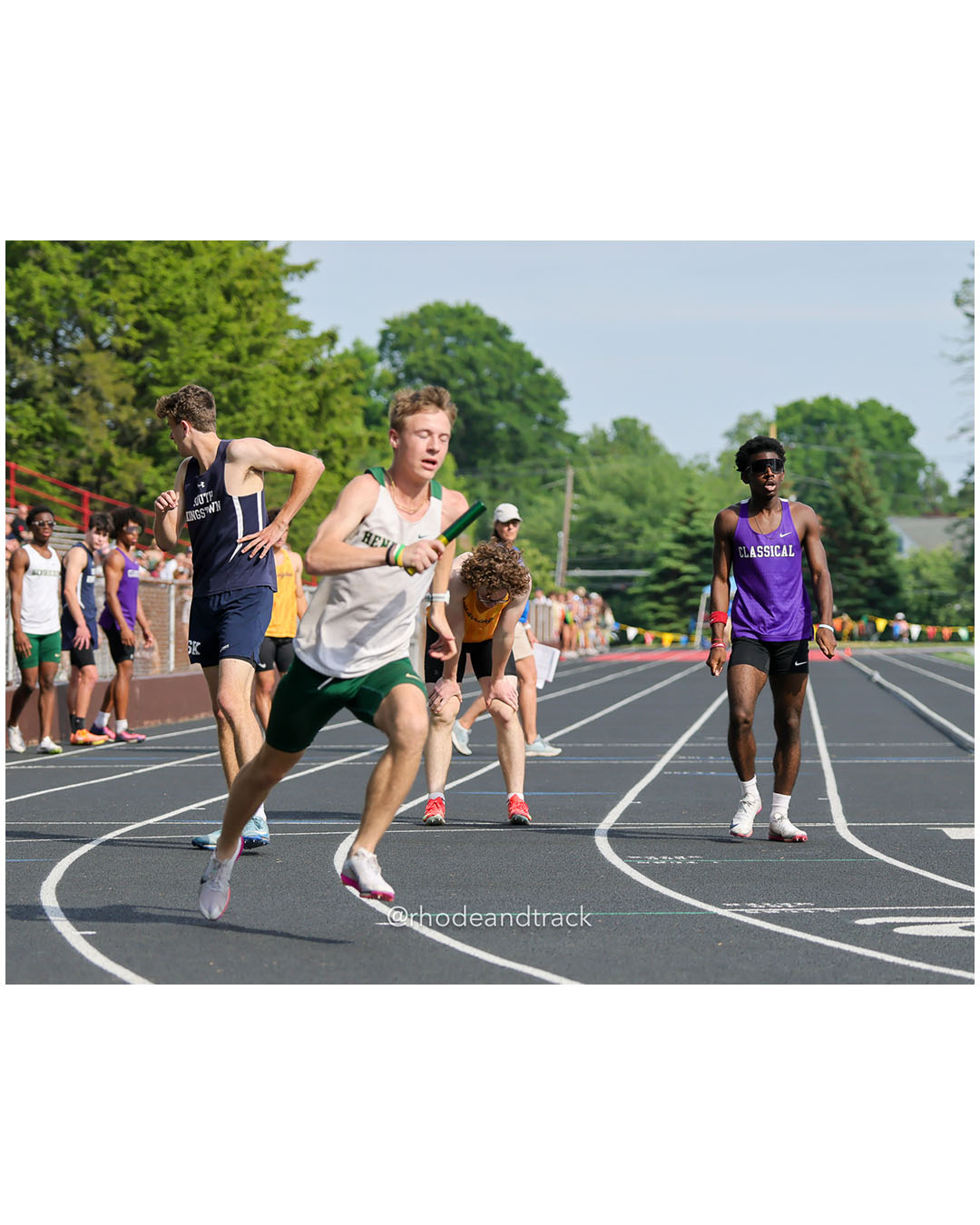 Bishop Hendricken High School, Bishop Hendricken High School - 2026 RI Outdoor Track and Field State Championships - Brown Stadium - Providence, Rhode Island - June 06, 2026 File: ./dir-4x400m/260606-2026-RI-Outdoor-Track-And-Field-State-Championships-Brown-932-296A8744.jpg Bishop Hendricken High School, Bishop Hendricken High School - 2026 RI Outdoor Track and Field State Championships - Brown Stadium - Provid…