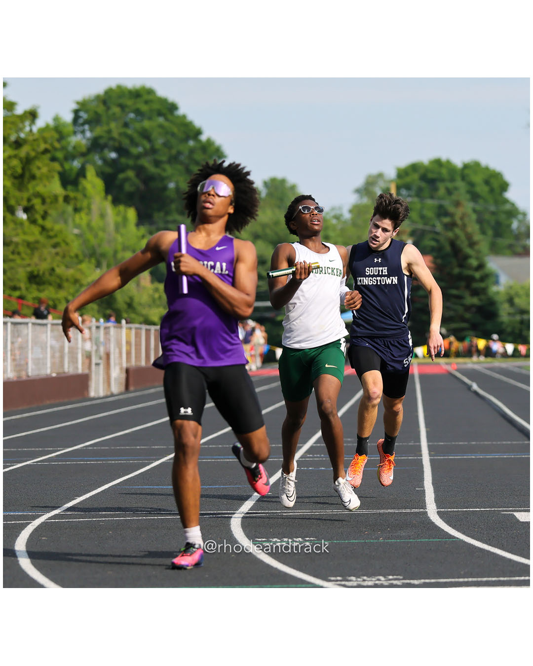 Classical High School, Classical High School - Bishop Hendricken High School, Bishop Hendricken High School - South Kingstown High School, South Kingstown High School - 2026 RI Outdoor Track and Field State Championships - Brown Stadium - Providence, Rhode Island - June 06, 2026 File: ./dir-4x400m/260606-2026-RI-Outdoor-Track-And-Field-State-Championships-Brown-945-296A9257.jpg Classical High School, Classical High School - Bishop Hendricken High School, Bishop Hendricken High School - South Kingstown High School,…