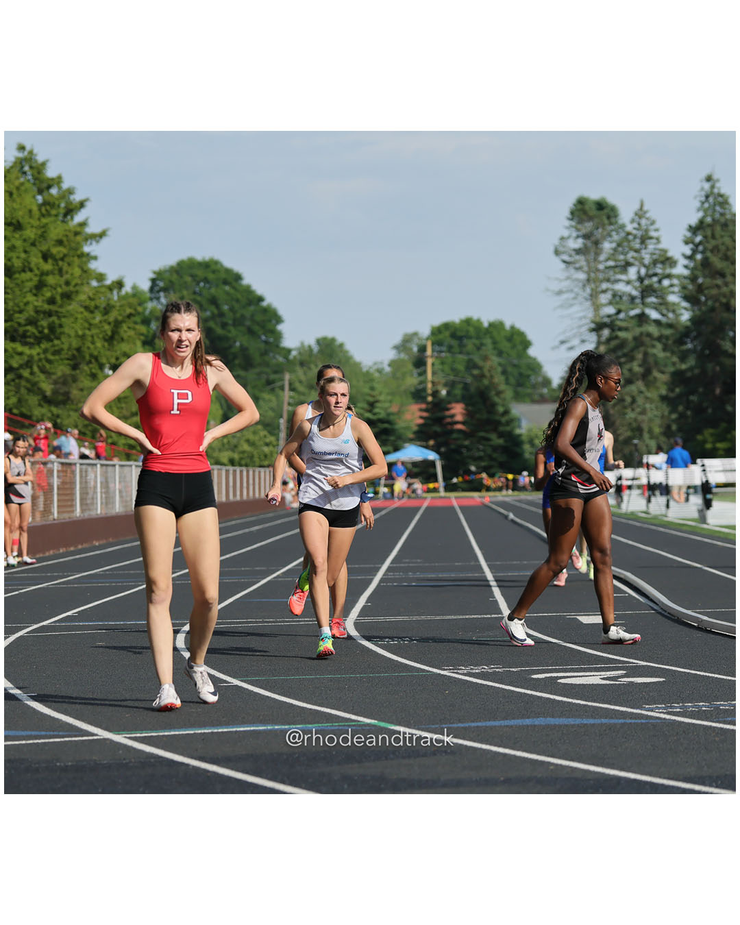Portsmouth High School, Portsmouth High School - Cumberland, Cumberland - Cranston West HS, Cranston West HS - 2026 RI Outdoor Track and Field State Championships - Brown Stadium - Providence, Rhode Island - June 06, 2026 File: ./dir-4x400m/260606-2026-RI-Outdoor-Track-And-Field-State-Championships-Brown-965-296A9931.jpg Portsmouth High School, Portsmouth High School - Cumberland, Cumberland - Cranston West HS, Cranston West HS - 2026 RI Outdoor Track and Fi…