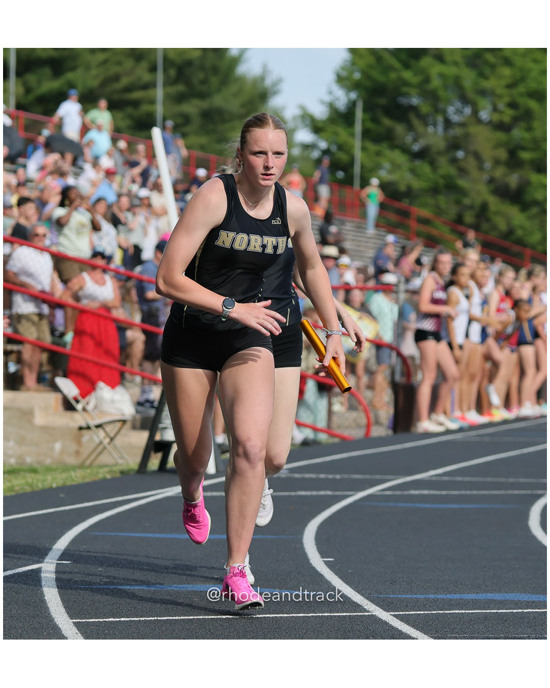 North Kingstown High School, North Kingstown High School - 2026 RI Outdoor Track and Field State Championships - Brown Stadium - Providence, Rhode Island - June 06, 2026 File: ./dir-4x400m/260606-2026-RI-Outdoor-Track-And-Field-State-Championships-Brown-991-296A0438.jpg North Kingstown High School, North Kingstown High School - 2026 RI Outdoor Track and Field State Championships - Brown Stadium - Providence…