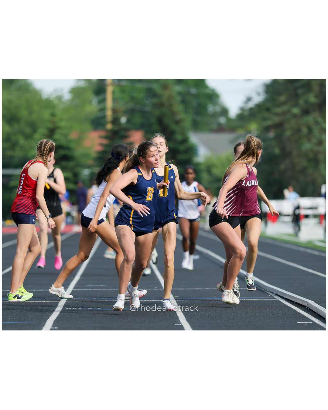 Barrington High School, Barrington High School - 2026 RI Outdoor Track and Field State Championships - Brown Stadium - Providence, Rhode Island - June 06, 2026 File: ./dir-4x400m/260606-2026-RI-Outdoor-Track-And-Field-State-Championships-Brown-996-296A0524.jpg Barrington High School, Barrington High School - 2026 RI Outdoor Track and Field State Championships - Brown Stadium - Providence, Rhode Is…