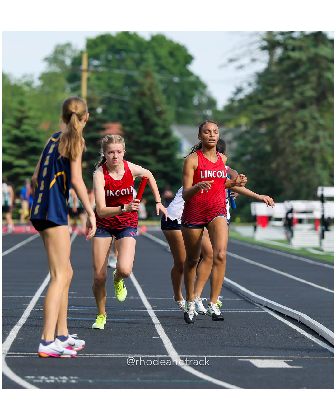 Lincoln High School, Lincoln High School - 2026 RI Outdoor Track and Field State Championships - Brown Stadium - Providence, Rhode Island - June 06, 2026 File: ./dir-4x400m/260606-2026-RI-Outdoor-Track-And-Field-State-Championships-Brown-999-296A0591.jpg Lincoln High School, Lincoln High School - 2026 RI Outdoor Track and Field State Championships - Brown Stadium - Providence, Rhode Island -…