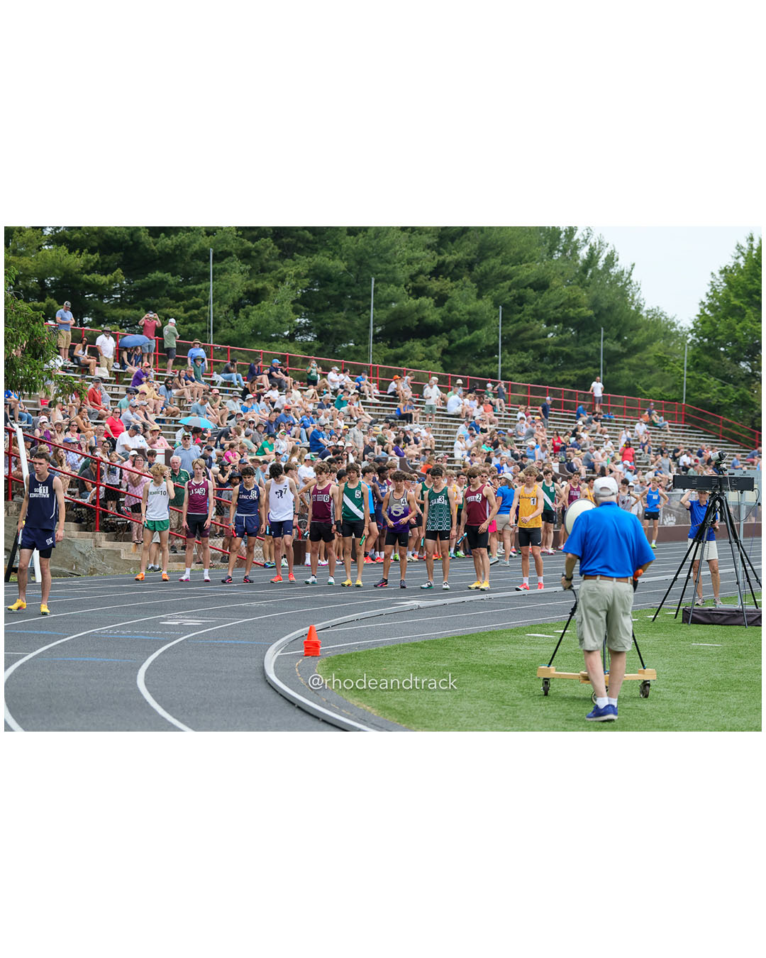 Barrington High School, Barrington High School - Chariho Regional High School, Chariho Regional High School - La Salle Academy, La Salle Academy - St. Raphael Academy, St. Raphael Academy - Cranston East High School, Cranston East High School - Tiverton, Tiverton - Bishop Hendricken High School, Bishop Hendricken High School - East Greenwich High School, East Greenwich High School - 2026 RI Outdoor Track and Field Championships - Brown Stadium - Providence, Rhode Island - June 06, 2026 File: ./dir-4x800/260606-2026-RI-Outdoor-Track-And-Field-State-Championships-Brown-137-296A2673.jpg Barrington High School, Barrington High School - Chariho Regional High School, Chariho Regional High School - La Salle Academy, La Salle Ac…