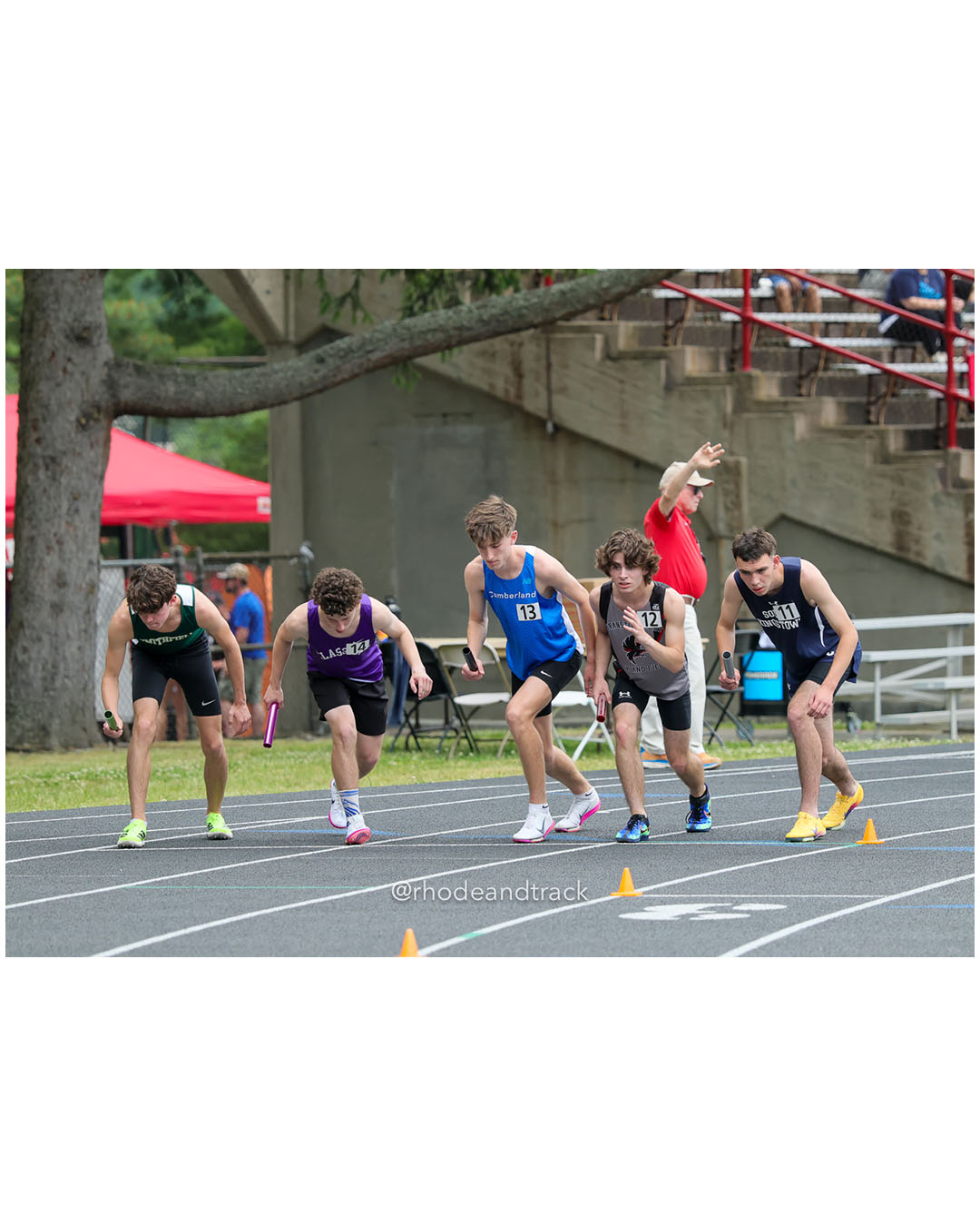 Cumberland, Cumberland - South Kingstown High School, South Kingstown High School - Cranston West HS, Cranston West HS - Classical High School, Classical High School - Smithfield High School, Smithfield High School - 2026 RI Outdoor Track and Field Championships - Brown Stadium - Providence, Rhode Island - June 06, 2026 File: ./dir-4x800/260606-2026-RI-Outdoor-Track-And-Field-State-Championships-Brown-138-296A2692.jpg Cumberland, Cumberland - South Kingstown High School, South Kingstown High School - Cranston West HS, Cranston West HS - Classical High Sch…