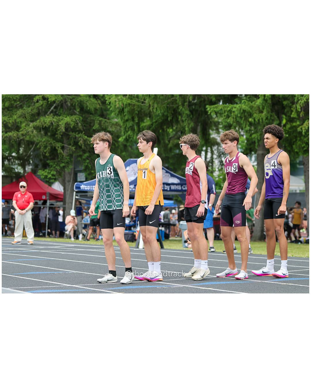 Chariho Regional High School, Chariho Regional High School - Barrington High School, Barrington High School - St. Raphael Academy, St. Raphael Academy - La Salle Academy, La Salle Academy - Tiverton, Tiverton - 2026 RI Outdoor Track and Field Championships - Brown Stadium - Providence, Rhode Island - June 06, 2026 File: ./dir-4x800/260606-2026-RI-Outdoor-Track-And-Field-State-Championships-Brown-150-296A2838.jpg Chariho Regional High School, Chariho Regional High School - Barrington High School, Barrington High School - St. Raphael Academy, St. Raph…