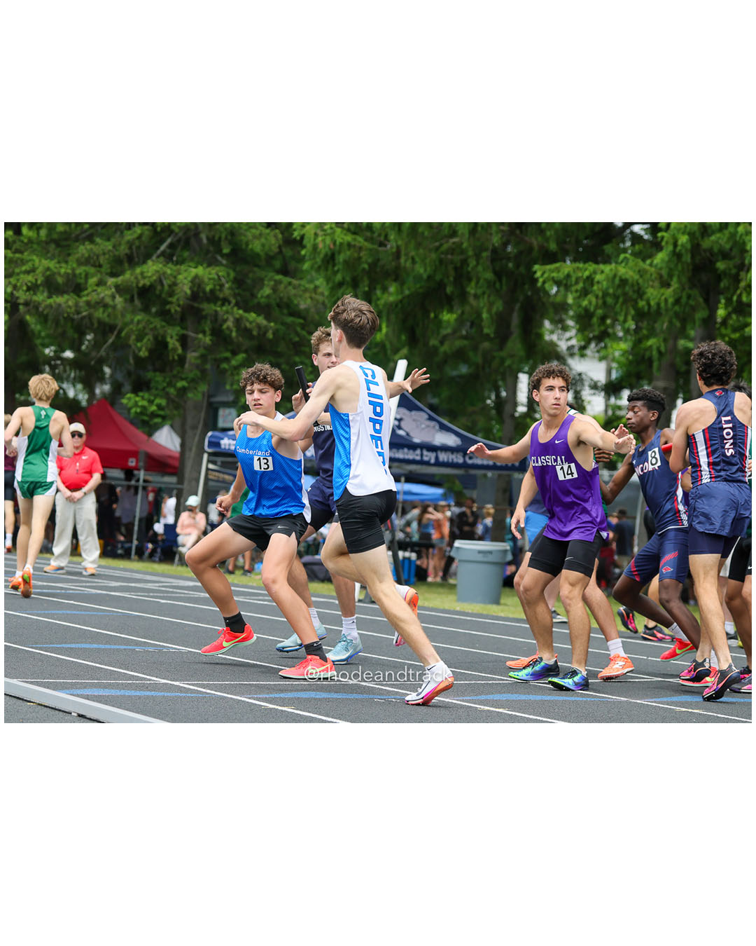 Cumberland, Cumberland - Classical High School, Classical High School - 2026 RI Outdoor Track and Field Championships - Brown Stadium - Providence, Rhode Island - June 06, 2026 File: ./dir-4x800/260606-2026-RI-Outdoor-Track-And-Field-State-Championships-Brown-159-296A2949.jpg Cumberland, Cumberland - Classical High School, Classical High School - 2026 RI Outdoor Track and Field Championships - Brown Stadium - Pro…