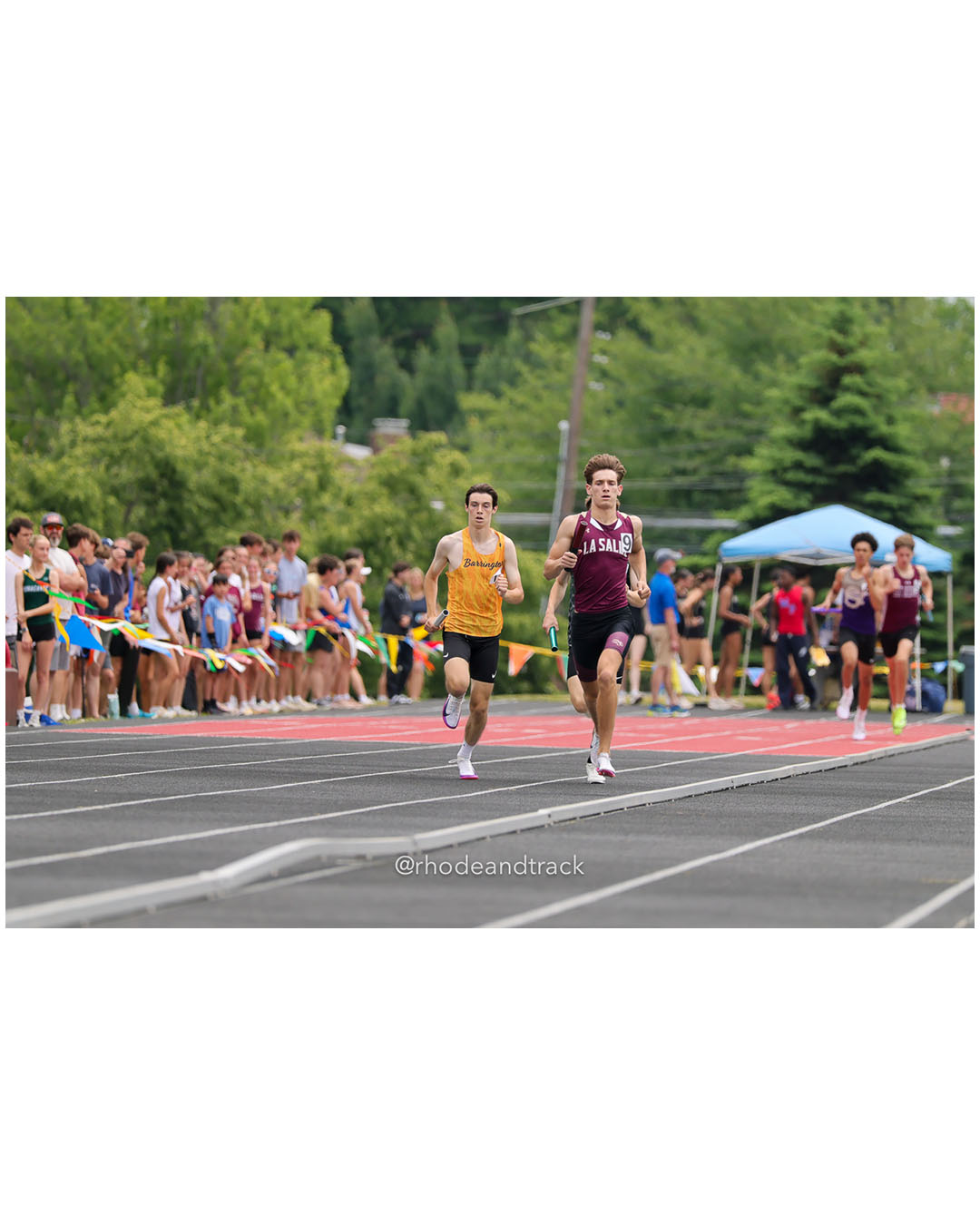 Barrington High School, Barrington High School - La Salle Academy, La Salle Academy - 2026 RI Outdoor Track and Field Championships - Brown Stadium - Providence, Rhode Island - June 06, 2026 File: ./dir-4x800/260606-2026-RI-Outdoor-Track-And-Field-State-Championships-Brown-161-296A3016.jpg Barrington High School, Barrington High School - La Salle Academy, La Salle Academy - 2026 RI Outdoor Track and Field Championships - Brown…