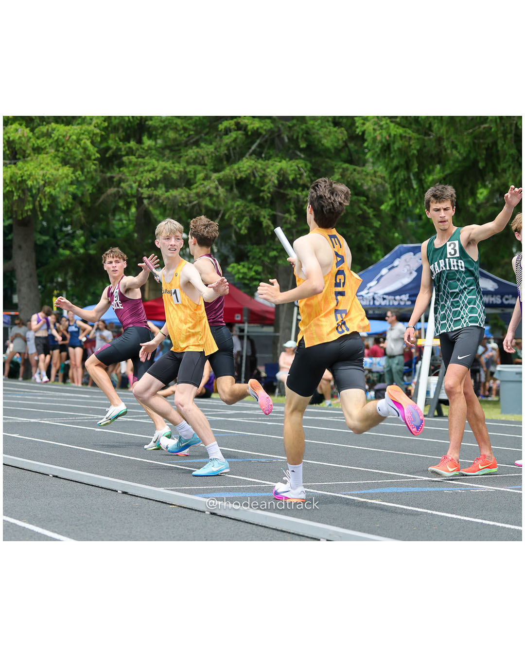 La Salle Academy, La Salle Academy - Barrington High School, Barrington High School - Chariho Regional High School, Chariho Regional High School - 2026 RI Outdoor Track and Field Championships - Brown Stadium - Providence, Rhode Island - June 06, 2026 File: ./dir-4x800/260606-2026-RI-Outdoor-Track-And-Field-State-Championships-Brown-172-296A3301.jpg La Salle Academy, La Salle Academy - Barrington High School, Barrington High School - Chariho Regional High School, Chariho Regional High S…