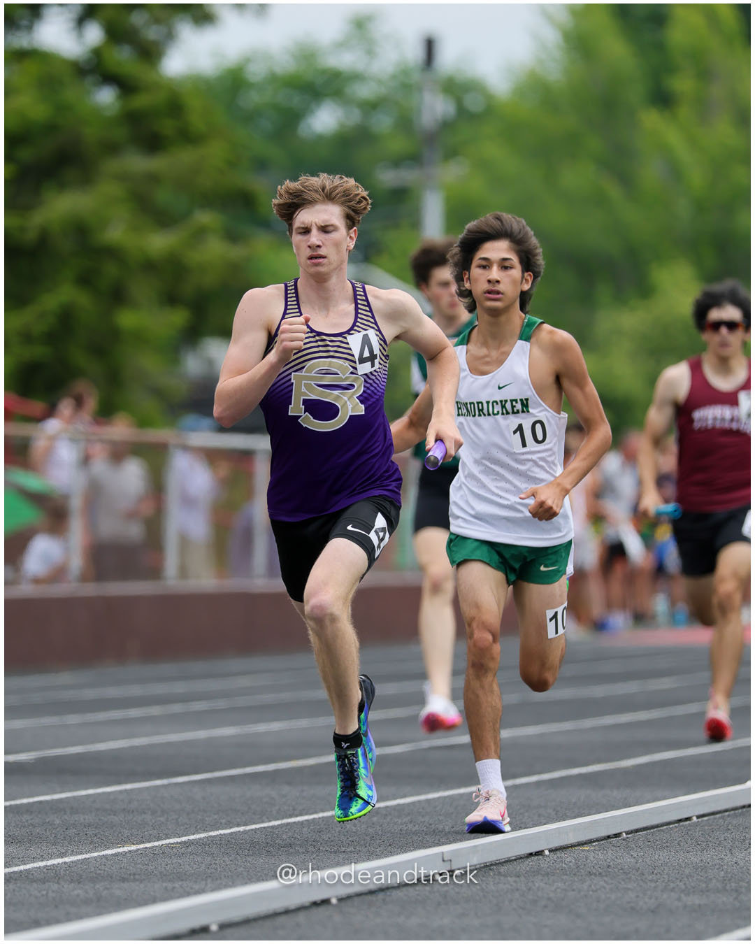 St. Raphael Academy, St. Raphael Academy - Bishop Hendricken High School, Bishop Hendricken High School - 2026 RI Outdoor Track and Field Championships - Brown Stadium - Providence, Rhode Island - June 06, 2026 File: ./dir-4x800/260606-2026-RI-Outdoor-Track-And-Field-State-Championships-Brown-219-296A4015.jpg St. Raphael Academy, St. Raphael Academy - Bishop Hendricken High School, Bishop Hendricken High School - 2026 RI Outdoor Track and Field C…