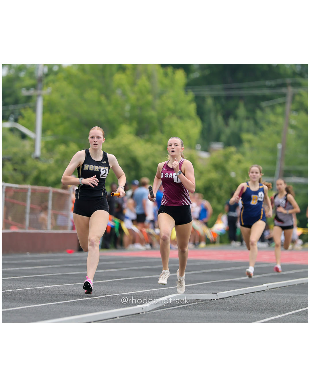 North Kingstown High School, North Kingstown High School - La Salle Academy, La Salle Academy - 2026 RI Outdoor Track and Field Championships - Brown Stadium - Providence, Rhode Island - June 06, 2026 File: ./dir-4x800/260606-2026-RI-Outdoor-Track-And-Field-State-Championships-Brown-254-296A4619.jpg North Kingstown High School, North Kingstown High School - La Salle Academy, La Salle Academy - 2026 RI Outdoor Track and Field Championshi…