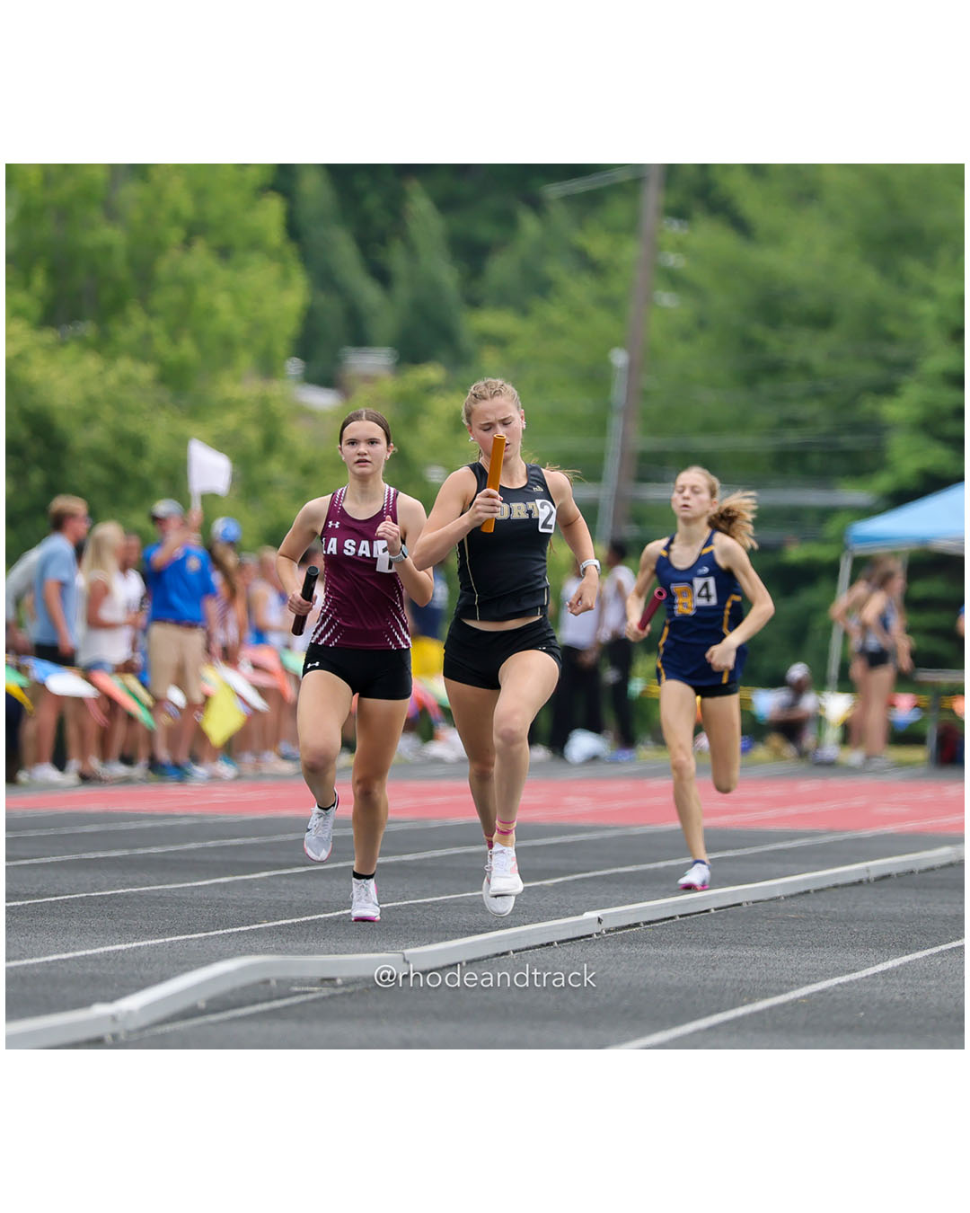 La Salle Academy, La Salle Academy - North Kingstown High School, North Kingstown High School - 2026 RI Outdoor Track and Field Championships - Brown Stadium - Providence, Rhode Island - June 06, 2026 File: ./dir-4x800/260606-2026-RI-Outdoor-Track-And-Field-State-Championships-Brown-271-296A4850.jpg La Salle Academy, La Salle Academy - North Kingstown High School, North Kingstown High School - 2026 RI Outdoor Track and Field Championshi…