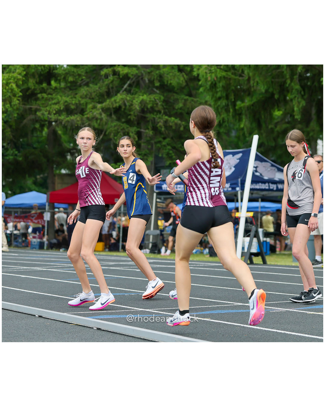 La Salle Academy, La Salle Academy - Barrington High School, Barrington High School - 2026 RI Outdoor Track and Field Championships - Brown Stadium - Providence, Rhode Island - June 06, 2026 File: ./dir-4x800/260606-2026-RI-Outdoor-Track-And-Field-State-Championships-Brown-290-296A5055.jpg La Salle Academy, La Salle Academy - Barrington High School, Barrington High School - 2026 RI Outdoor Track and Field Championships - Brown…