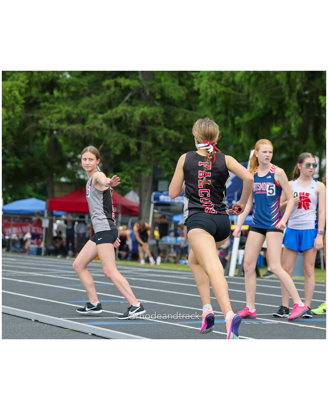 Cranston West HS, Cranston West HS - Portsmouth High School, Portsmouth High School - Toll Gate High School, Toll Gate High School - 2026 RI Outdoor Track and Field Championships - Brown Stadium - Providence, Rhode Island - June 06, 2026 File: ./dir-4x800/260606-2026-RI-Outdoor-Track-And-Field-State-Championships-Brown-291-296A5071.jpg Cranston West HS, Cranston West HS - Portsmouth High School, Portsmouth High School - Toll Gate High School, Toll Gate High School - 2026 R…