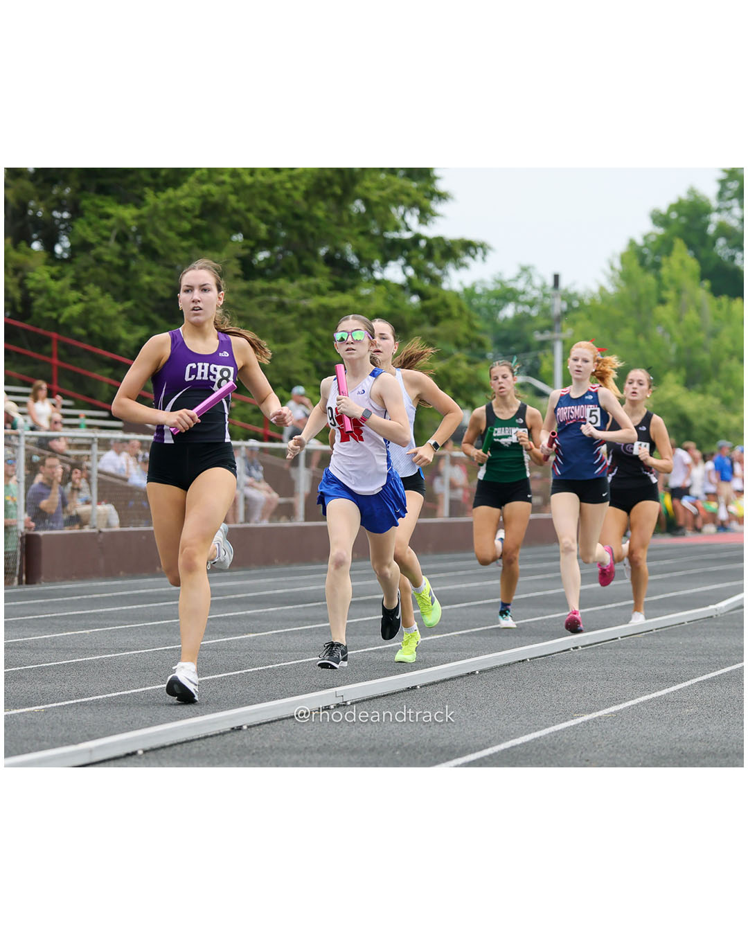 Classical High School, Classical High School - Toll Gate High School, Toll Gate High School - Portsmouth High School, Portsmouth High School - Chariho Regional High School, Chariho Regional High School - 2026 RI Outdoor Track and Field Championships - Brown Stadium - Providence, Rhode Island - June 06, 2026 File: ./dir-4x800/260606-2026-RI-Outdoor-Track-And-Field-State-Championships-Brown-305-296A5242.jpg Classical High School, Classical High School - Toll Gate High School, Toll Gate High School - Portsmouth High School, Portsmouth High Schoo…