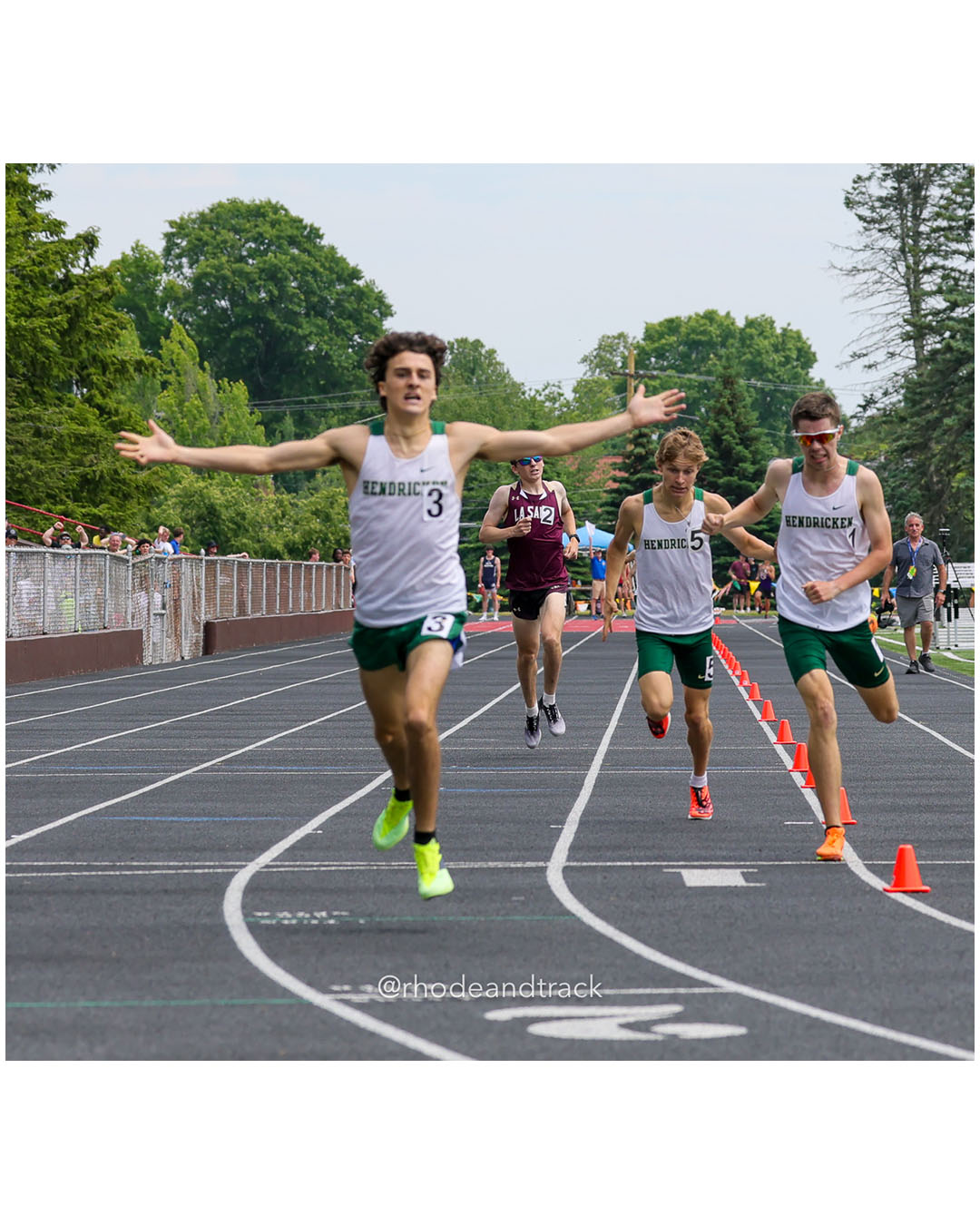 Colby Flynn, Bishop Hendricken High School, 11 - David Hayes, Bishop Hendricken High School, 12 - Fred Russell, Bishop Hendricken High School, 12 - 2026 RI Outdoor Track and Field State Championships - Brown Stadium - Providence, Rhode Island - June 06, 2026 File: ./dir-Boys-1500/260606-2026-RI-Outdoor-Track-And-Field-State-Championships-Brown-516-296A1791.jpg Colby Flynn, Bishop Hendricken High School, 11 - David Hayes, Bishop Hendricken High School, 12 - Fred Russell, Bishop Hendricken High Scho…