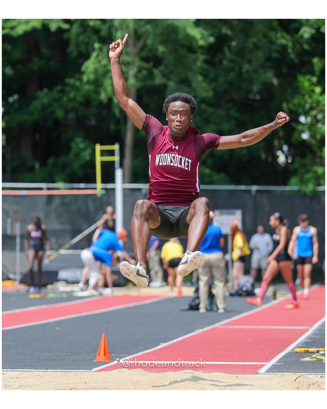 Isaiah Faublas, Woonsocket High School, 12 - 2026 RI Outdoor Track and Field Championships - Brown Stadium - Providence, Rhode Island - June 06, 2026 File: ./dir-Boys-Long-Jump/260606-2026-RI-Outdoor-Track-And-Field-State-Championships-Brown-118-296A1801.jpg Isaiah Faublas, Woonsocket High School, 12 - 2026 RI Outdoor Track and Field Championships - Brown Stadium - Providence, Rhode Island - Jun…