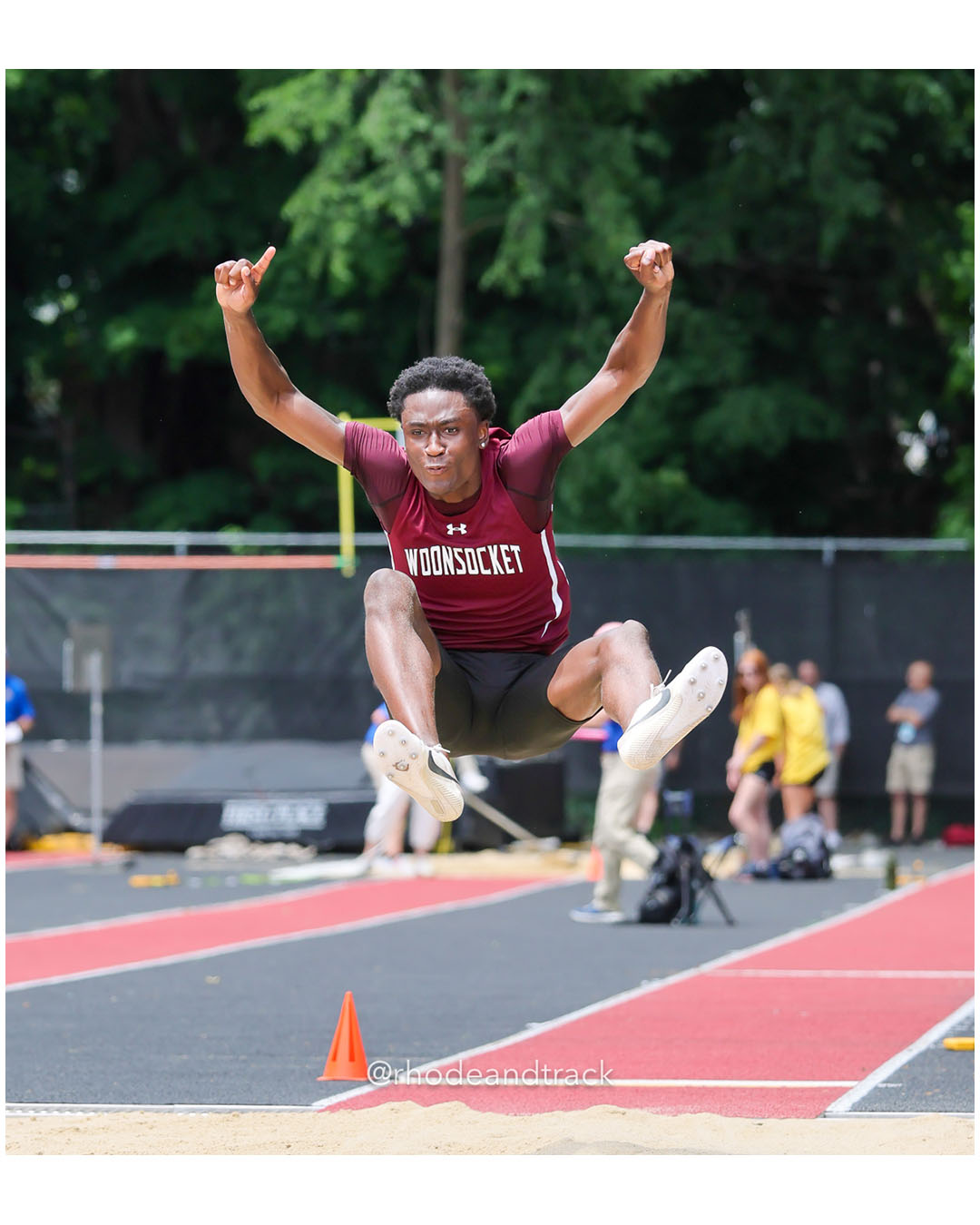 Isaiah Faublas, Woonsocket High School, 12 - 2026 RI Outdoor Track and Field Championships - Brown Stadium - Providence, Rhode Island - June 06, 2026 File: ./dir-Boys-Long-Jump/260606-2026-RI-Outdoor-Track-And-Field-State-Championships-Brown-134-296A2628.jpg Isaiah Faublas, Woonsocket High School, 12 - 2026 RI Outdoor Track and Field Championships - Brown Stadium - Providence, Rhode Island - Jun…