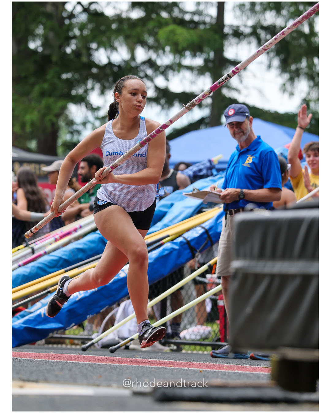 Alaina DeMellis, Cumberland, 10 - 2026 RI Outdoor Track and Field Championships - Brown Stadium - Providence, Rhode Island - June 06, 2026 File: ./dir-Girls-Pole-Vault/260606-2026-RI-Outdoor-Track-And-Field-State-Championships-Brown-63-296A0146.jpg Alaina DeMellis, Cumberland, 10 - 2026 RI Outdoor Track and Field Championships - Brown Stadium - Providence, Rhode Island - June 06, 2026…